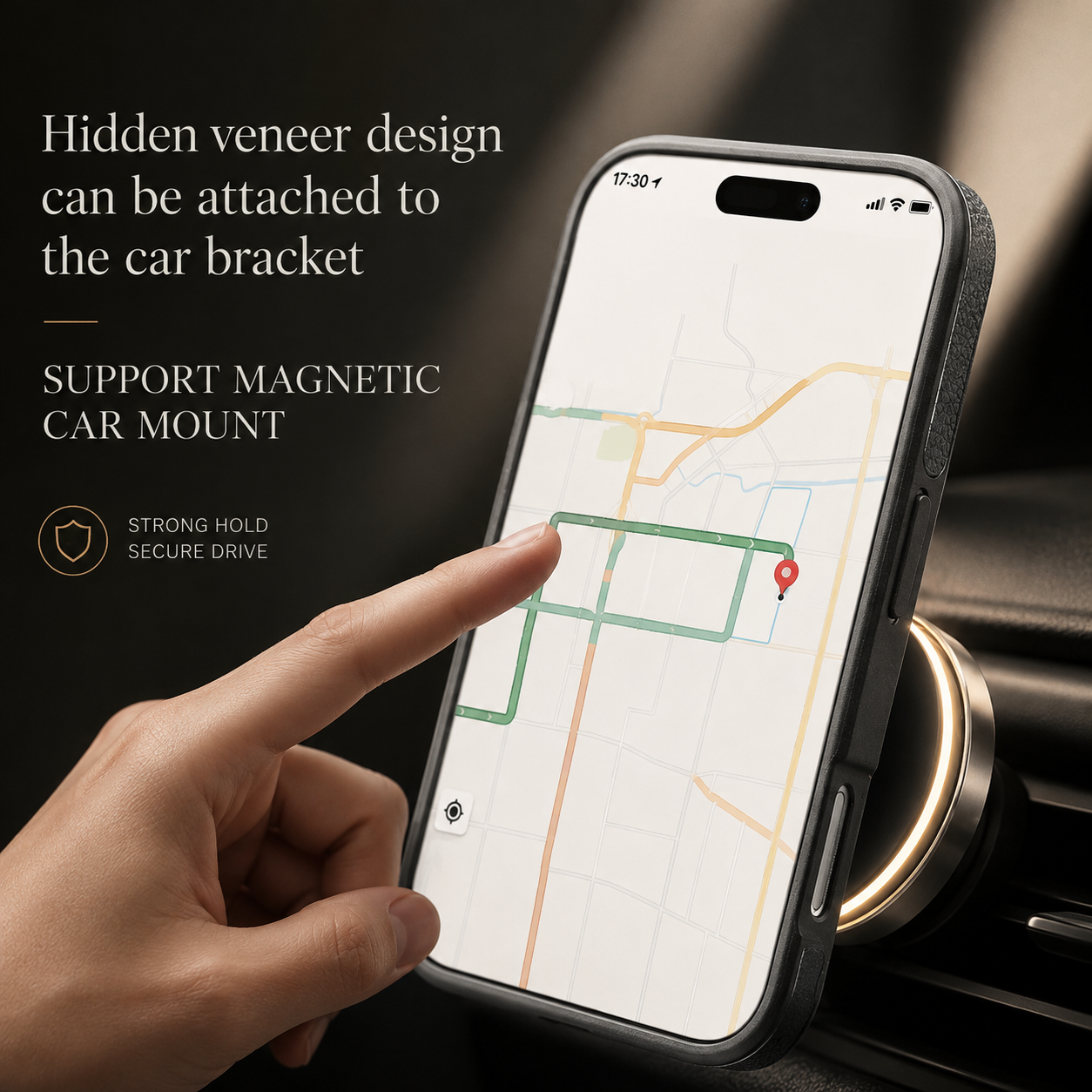 Premium iPhone Case Genuine Leather Wallet Flip Cover Card Holder Horizontal Stand Camera Lens Protection Shockproof Anti Scratch Full Coverage Design