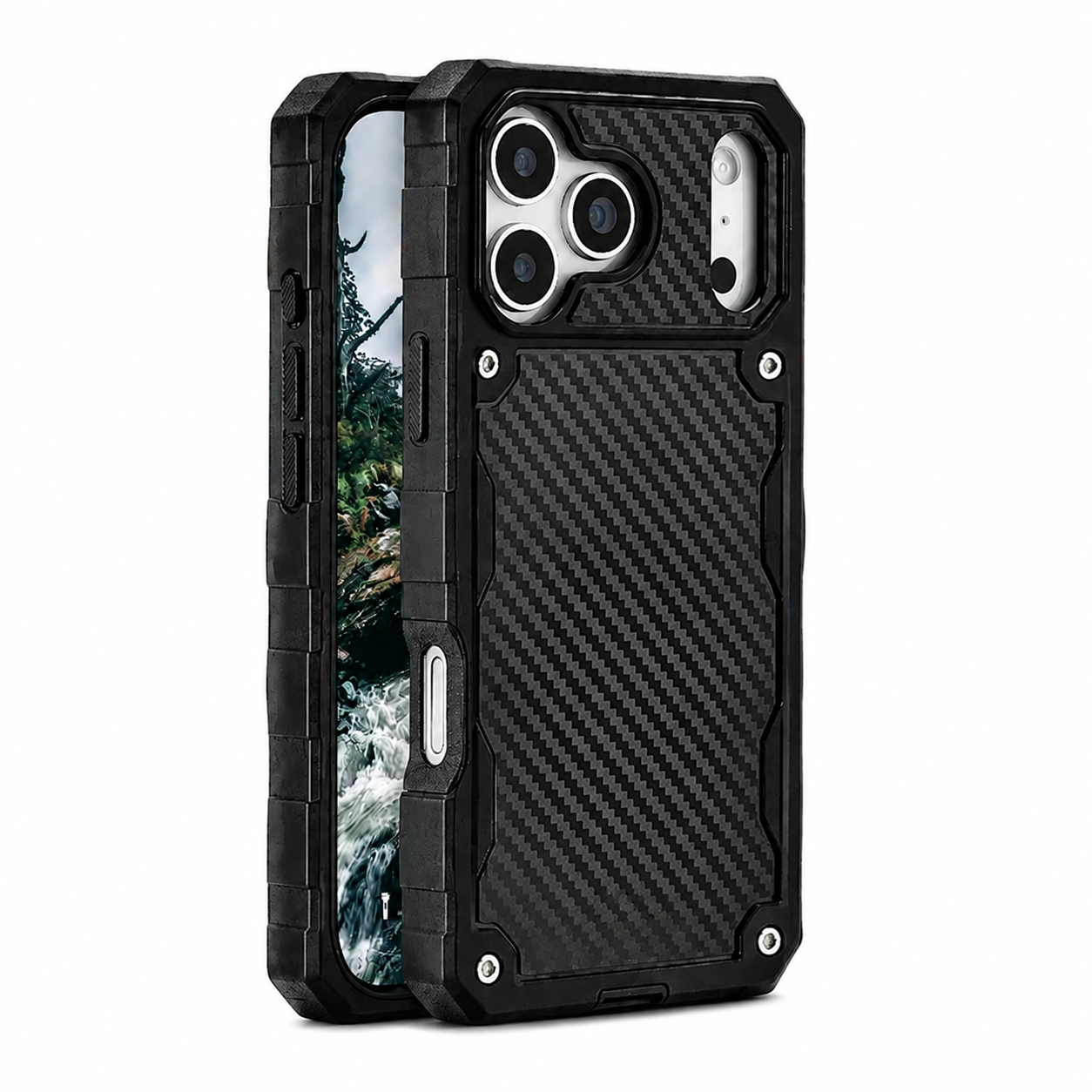 Premium iPhone Case Heavy Duty MagSafe Compatible Protective Cover Shockproof Military Grade Drop Protection Scratch Resistant Full Coverage