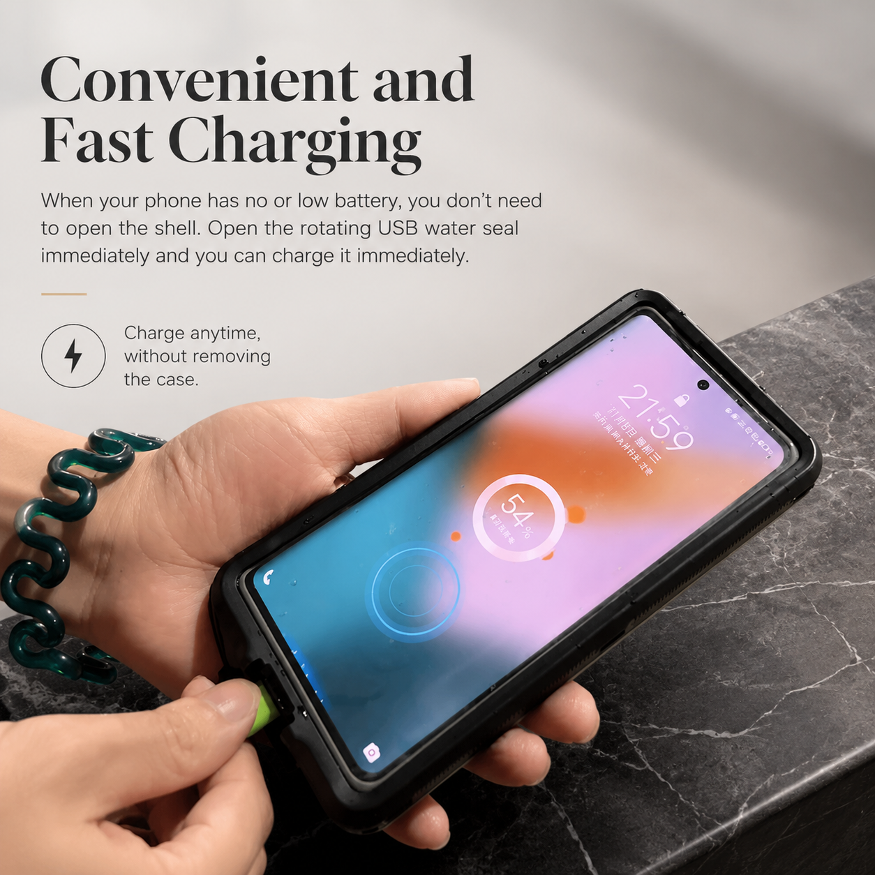 Premium iPhone Case IP68 Waterproof Full Body Protective Cover Shockproof Vacuum Seal Touchscreen Access Dustproof Underwater Protection