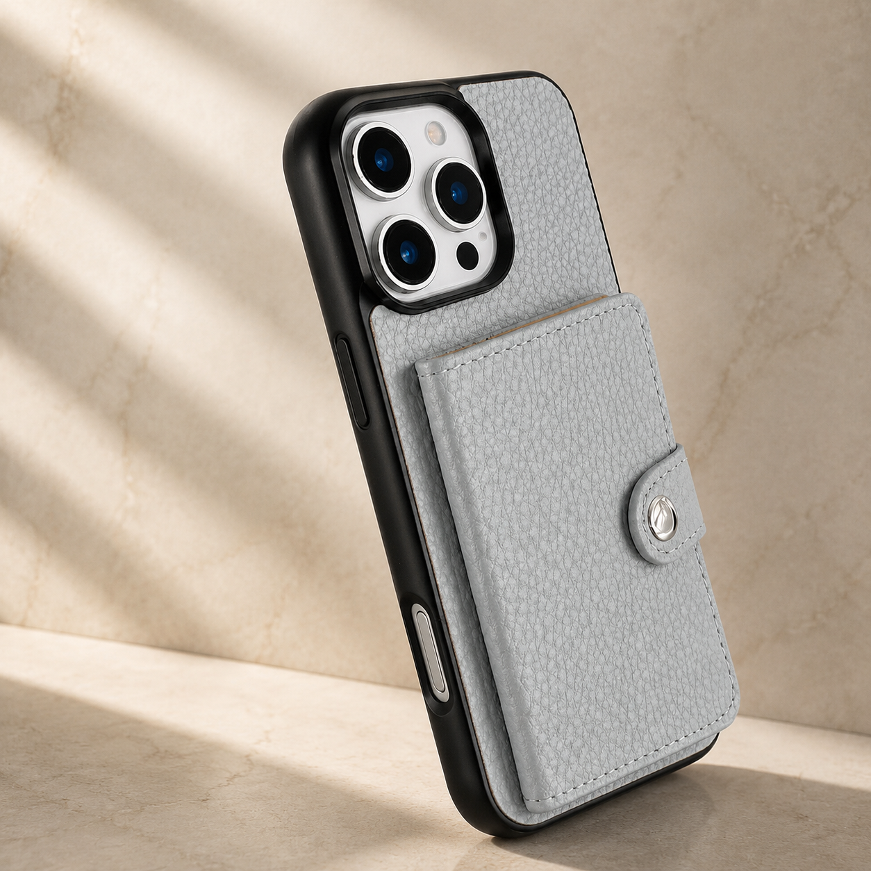 Premium iPhone Case Leather Crossbody Wallet Cover Card Holder Coin Purse Lanyard Strap Shockproof Protective Magnetic Closure Full Coverage Design