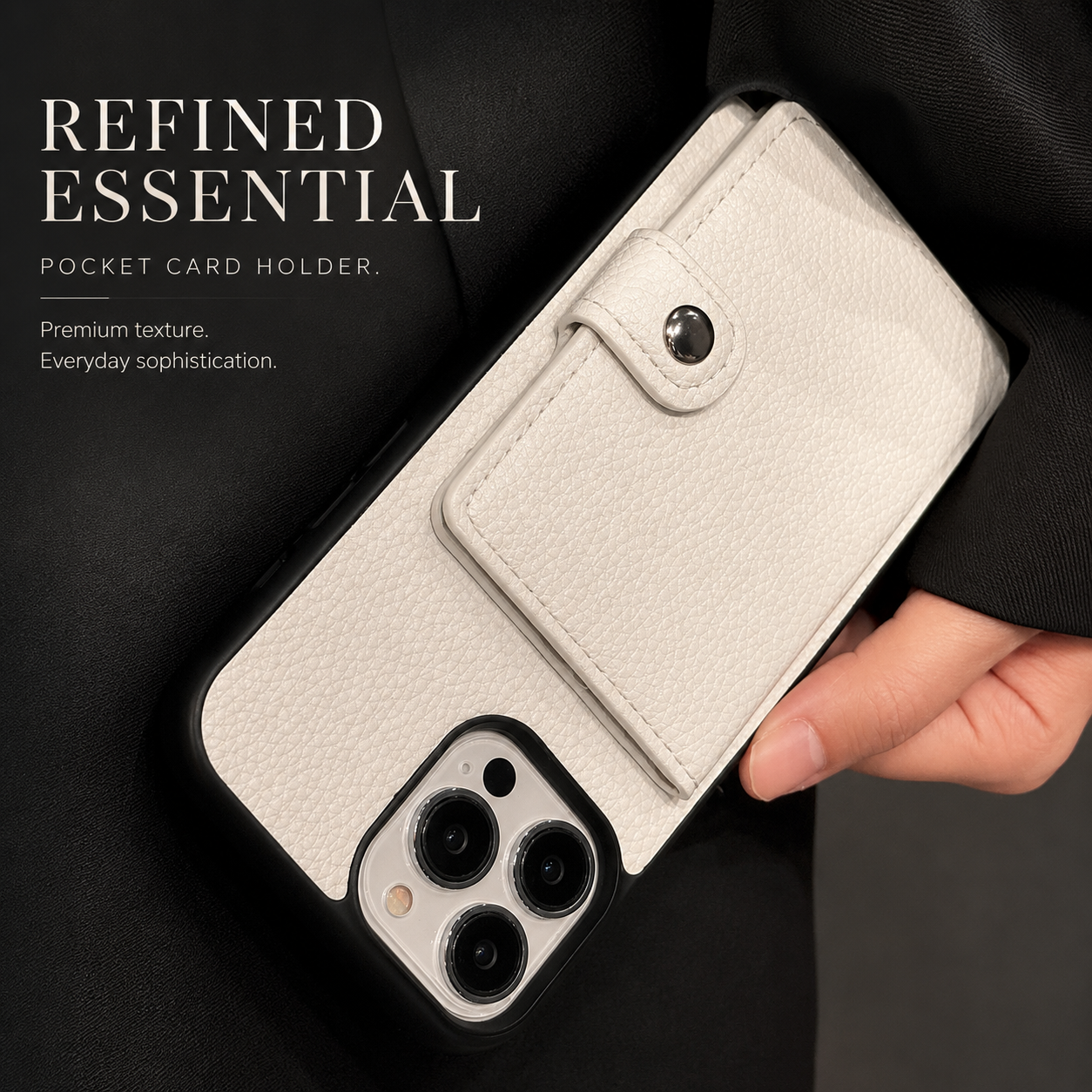 Premium iPhone Case Leather Crossbody Wallet Cover Card Holder Coin Purse Lanyard Strap Shockproof Protective Magnetic Closure Full Coverage Design