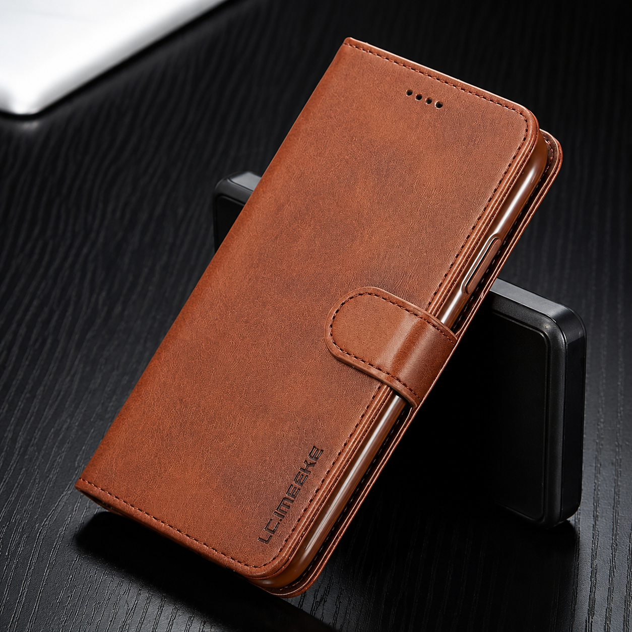 Premium iPhone Case Leather Wallet Cover Flip Card Holder Magnetic Closure Shockproof Protective Case Slim Full Coverage Screen Camera Protection Design