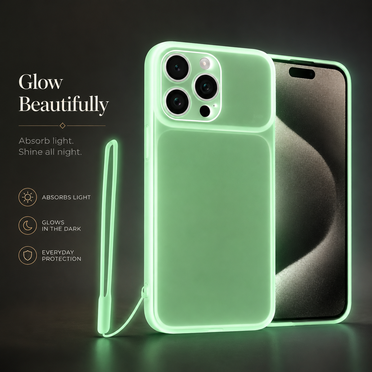 Premium iPhone Case Luminous Clear Silicone Cover MagSafe Compatible Glow In The Dark Shockproof Camera Lens Protection Ultra Thin Design