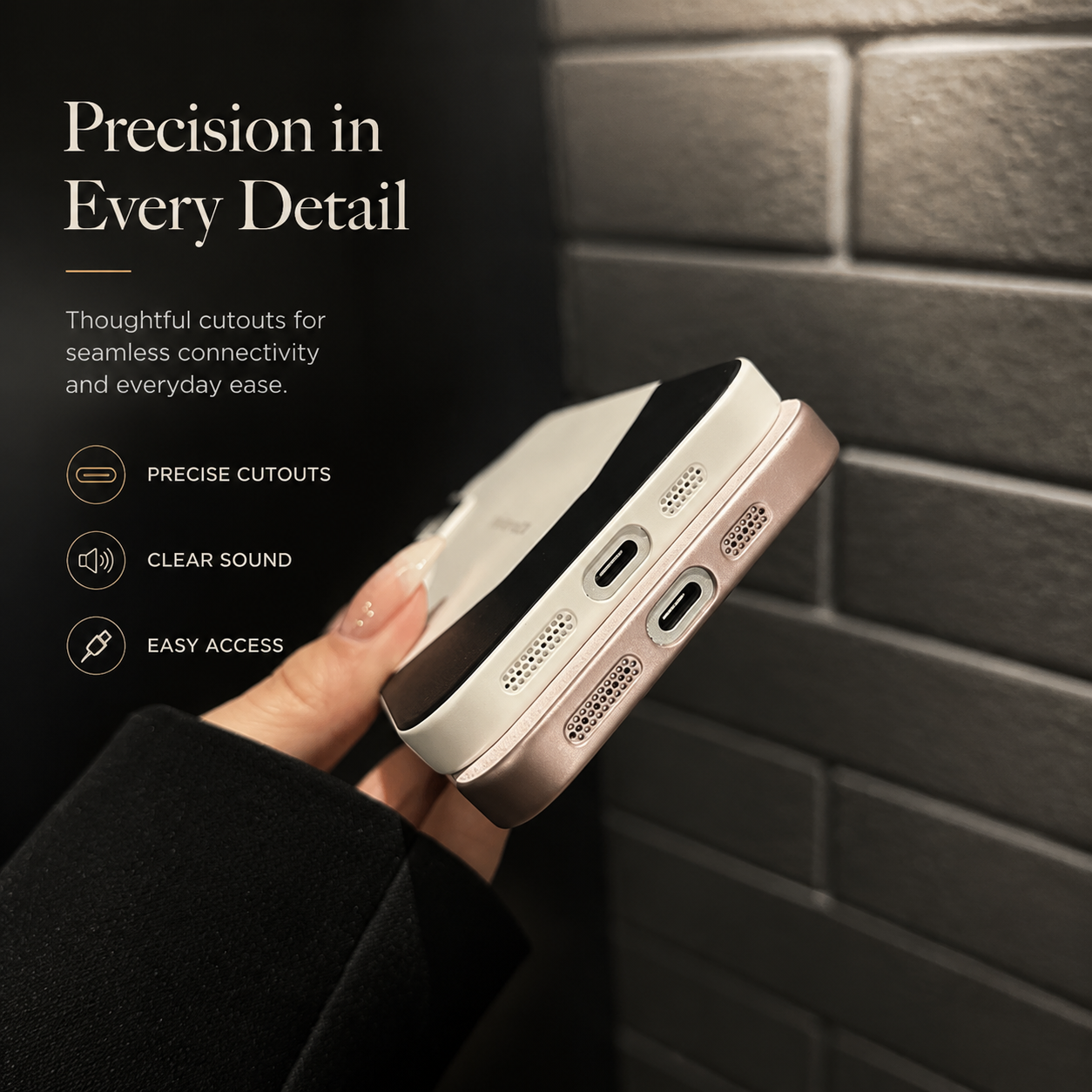 Premium iPhone Case Luxury Contrast Color Leather PC Hybrid Protective Cover Shockproof Anti Scratch Camera Lens Protection Slim Full Coverage