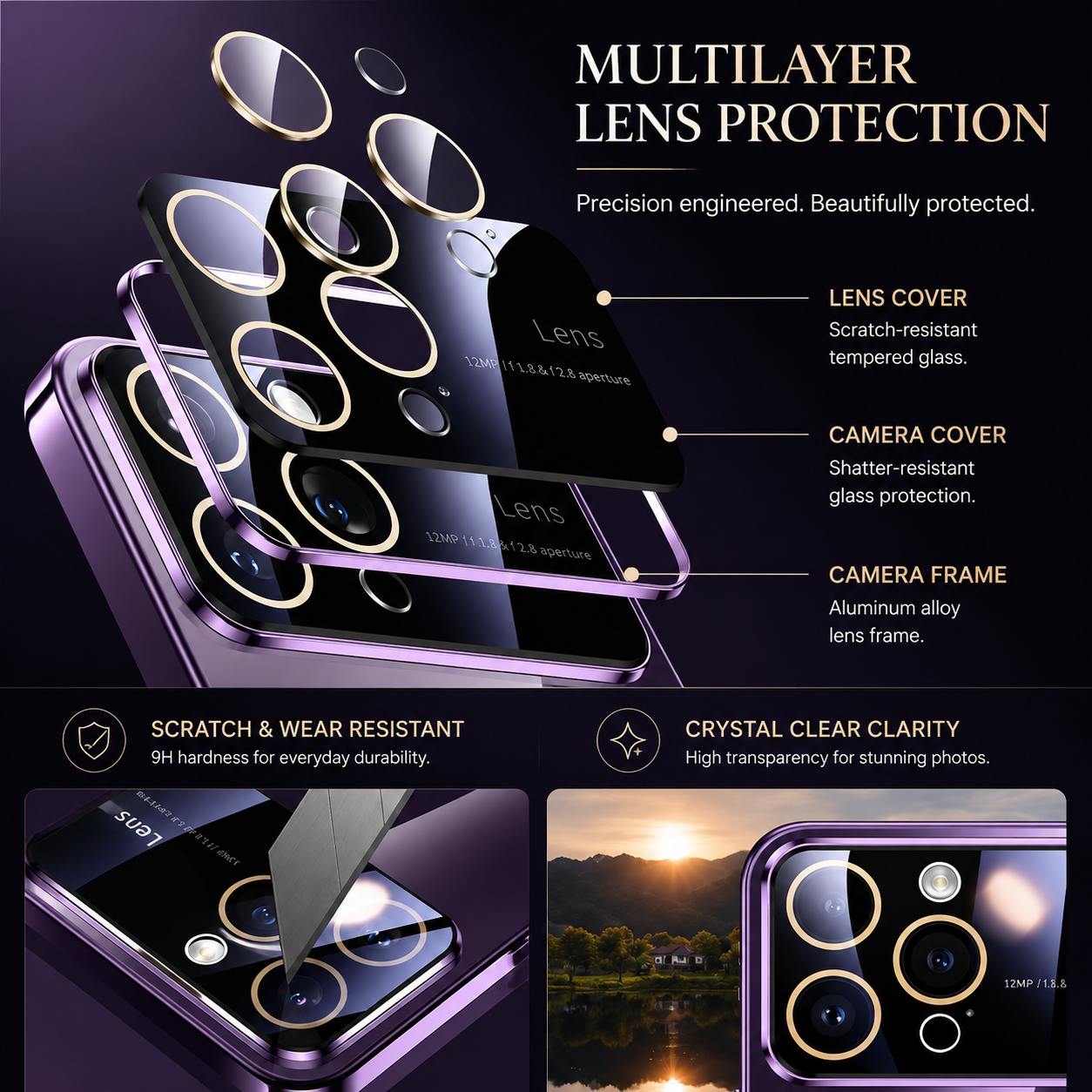 Premium iPhone Case MagSafe Clear Ultra Thin Shockproof Protective Cover Scratch Resistant Hard PC Silicone Bumper Wireless Charging Slim Design