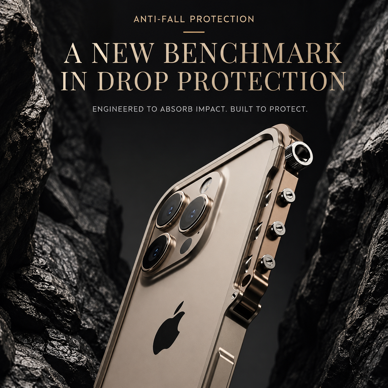 Premium iPhone Case MagSafe Compatible Aluminum Alloy Armor Frame Shockproof Protective Cover Anti Scratch Magnetic Metal Design Non Slip Grip Full Coverage