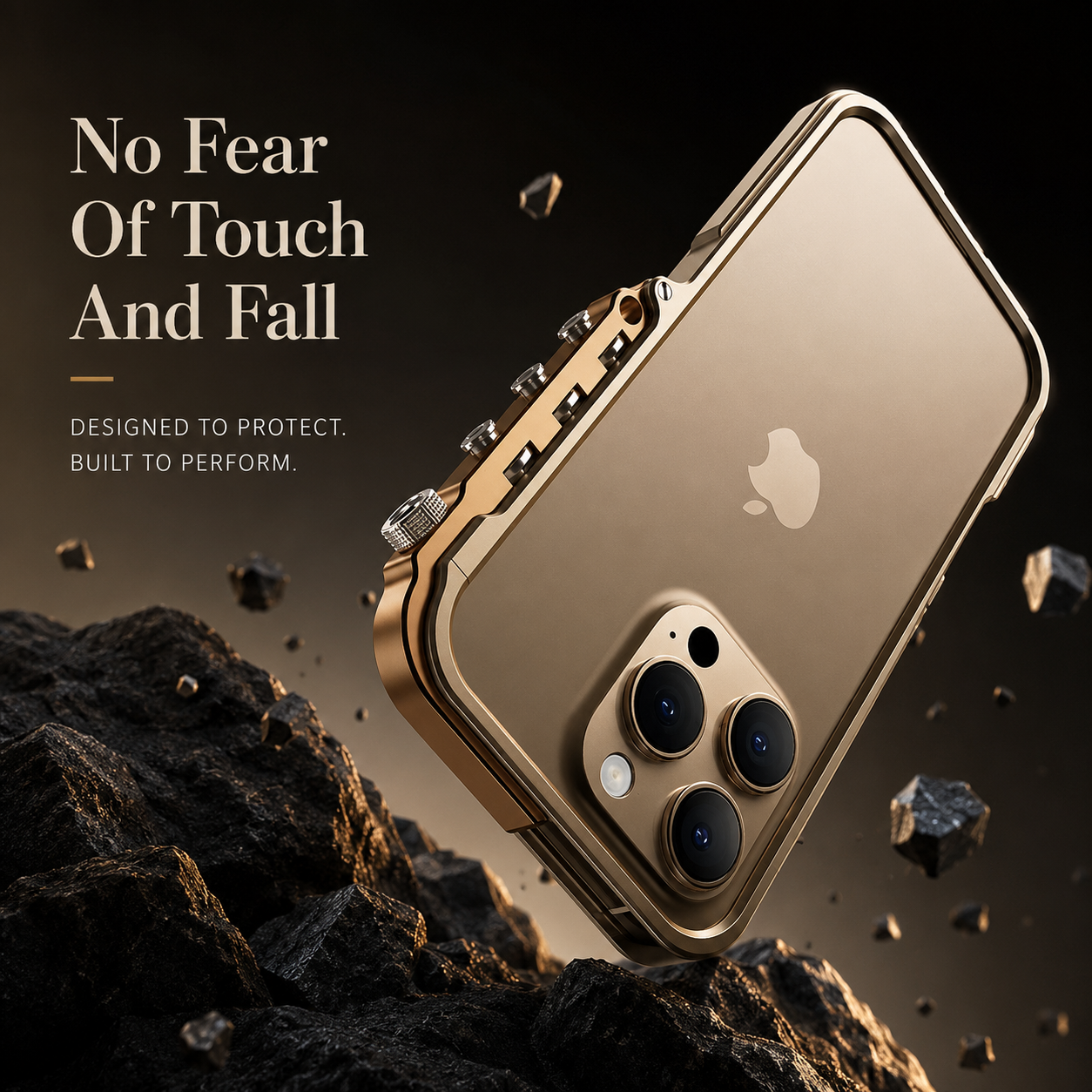 Premium iPhone Case MagSafe Compatible Aluminum Alloy Armor Frame Shockproof Protective Cover Anti Scratch Magnetic Metal Design Non Slip Grip Full Coverage