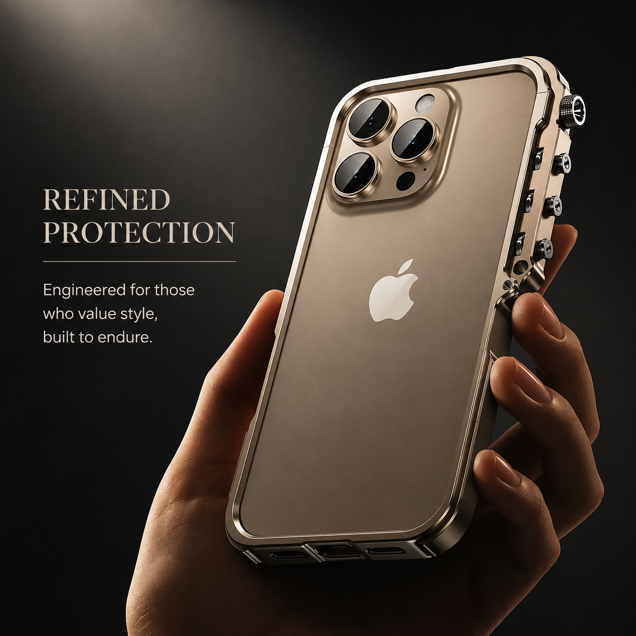 Premium iPhone Case MagSafe Compatible Aluminum Alloy Bumper Shockproof Protective Cover Heat Dissipation Anti Scratch Non Slip Lightweight Frame