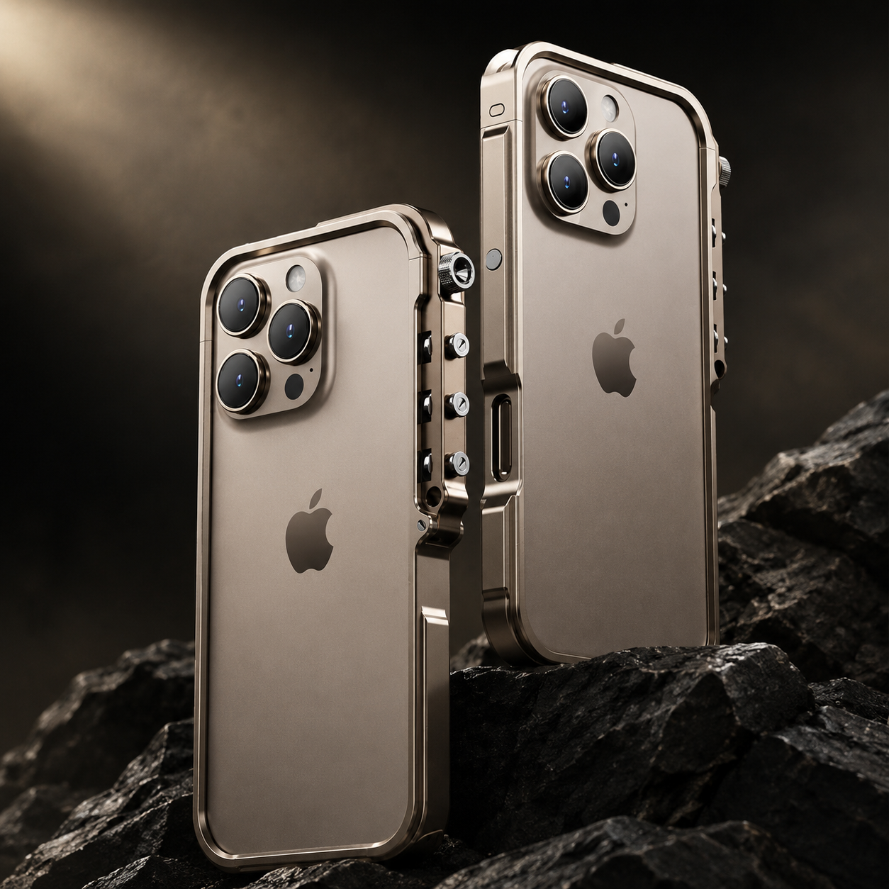 Premium iPhone Case MagSafe Compatible Aluminum Alloy Bumper Shockproof Protective Cover Heat Dissipation Anti Scratch Non Slip Lightweight Frame