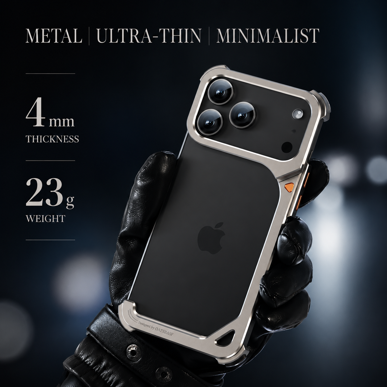 Premium iPhone Case MagSafe Compatible Aluminum Frame Protective Cover Camera Lens Protection Slim Metal Shockproof Anti Scratch Lightweight Design