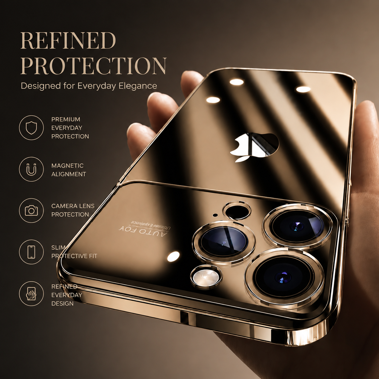Premium iPhone Case MagSafe Compatible Clear Acrylic Protective Cover Tempered Glass Camera Lens Protection Shockproof Scratch Resistant Slim Full Coverage