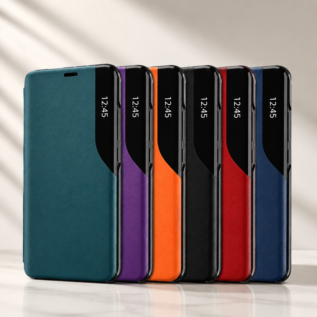 Premium iPhone Case MagSafe Compatible Flip Wallet Protective Cover PU Leather Card Holder Magnetic Closure Kickstand Shockproof Full Body Protection Design