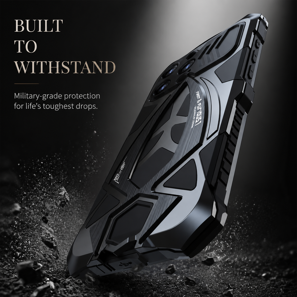 Premium iPhone Case MagSafe Compatible Metal Armor Shell Shockproof Protective Cover Camera Lens Screen Protection Ultra Thin Magnetic Full Body Design