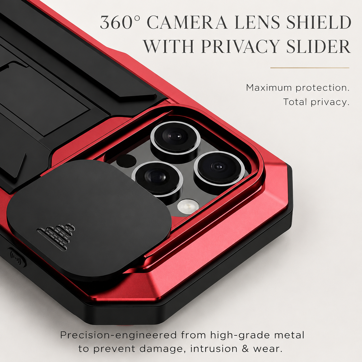 Premium iPhone Case MagSafe Compatible Military Metal Armor Full Body Protective Cover Shockproof Slide Camera Protection Built-In Screen Protector Rugged Design
