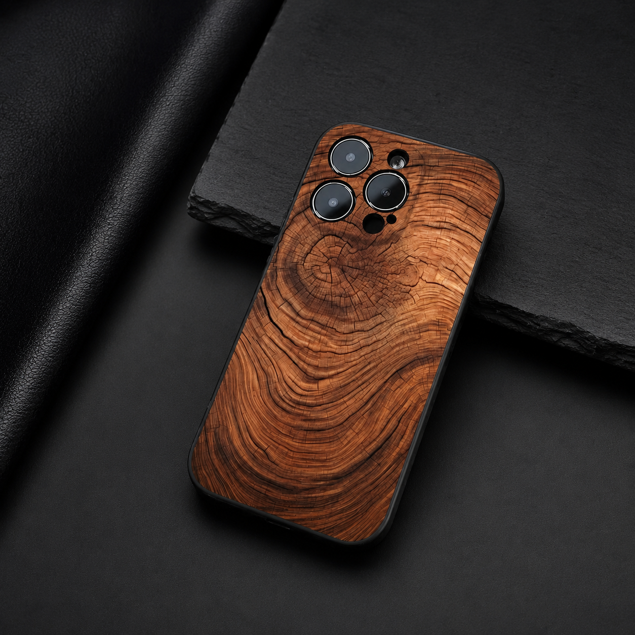 Premium iPhone Case MagSafe Compatible Natural Wood Cover Shockproof TPU Bumper Ultra Thin Protective Back Camera Lens Protection Full Coverage