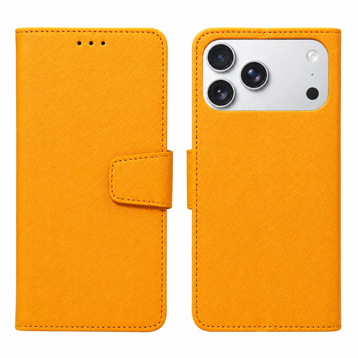 Premium iPhone Case MagSafe Compatible PU Leather Wallet Cover Magnetic Shockproof Protective Case Card Holder Anti Scratch Full Coverage Slim Design