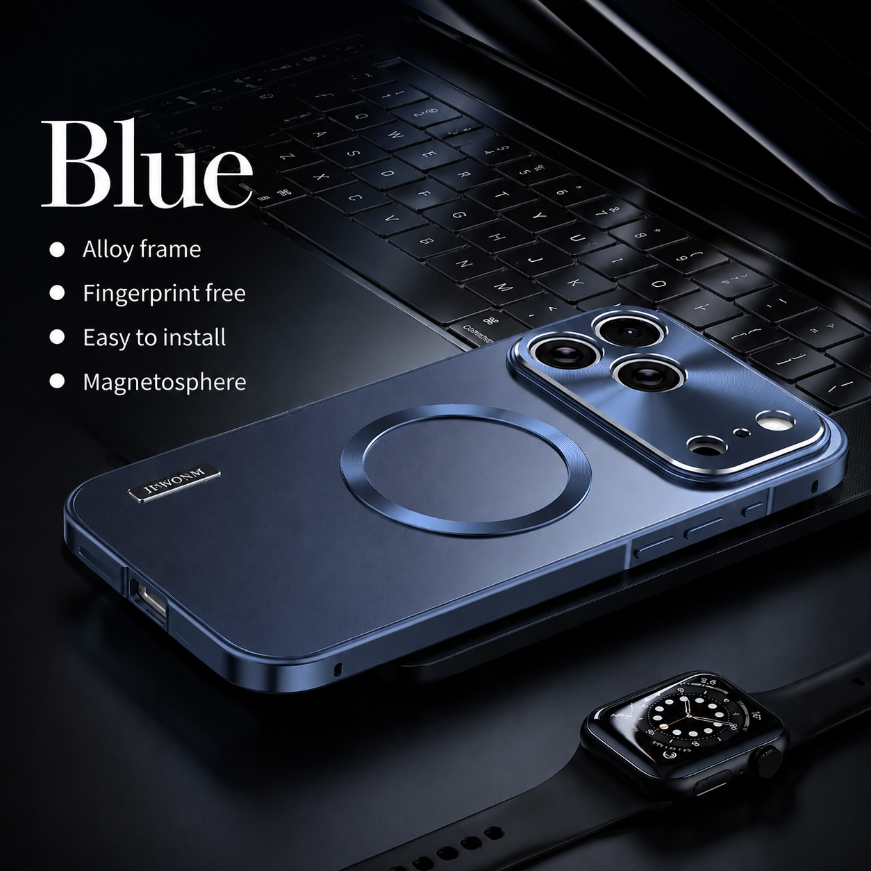 Premium iPhone Case MagSafe Compatible Protective Cover Camera Lens Protection Shockproof Aluminum Alloy Magnetic Frame Frosted PC Back Anti Scratch Slim Full Coverage