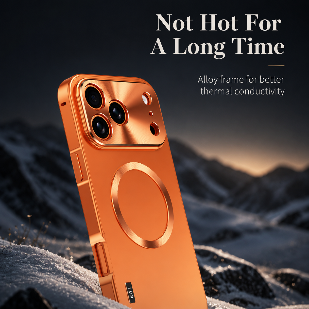 Premium iPhone Case MagSafe Compatible Protective Cover Camera Lens Protection Shockproof Aluminum Alloy Magnetic Frame Frosted PC Back Anti Scratch Slim Full Coverage