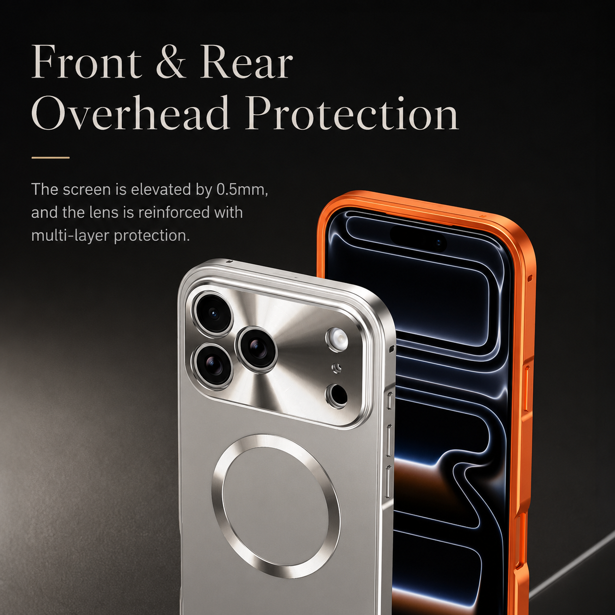 Premium iPhone Case MagSafe Compatible Protective Cover Camera Lens Protection Shockproof Anti Scratch Ultra Thin Aluminum Magnetic Frame Frosted Hard Back Full Coverage