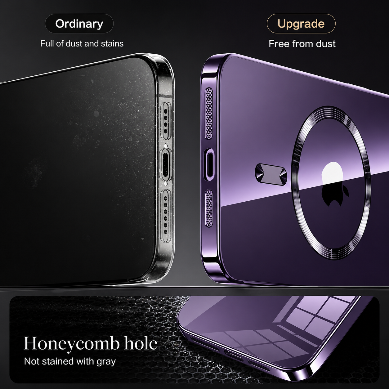 Premium iPhone Case MagSafe Compatible Protective Cover Camera Lens Protection Shockproof Clear TPU Plating Magnetic Wireless Charging Anti Scratch Slim Fit