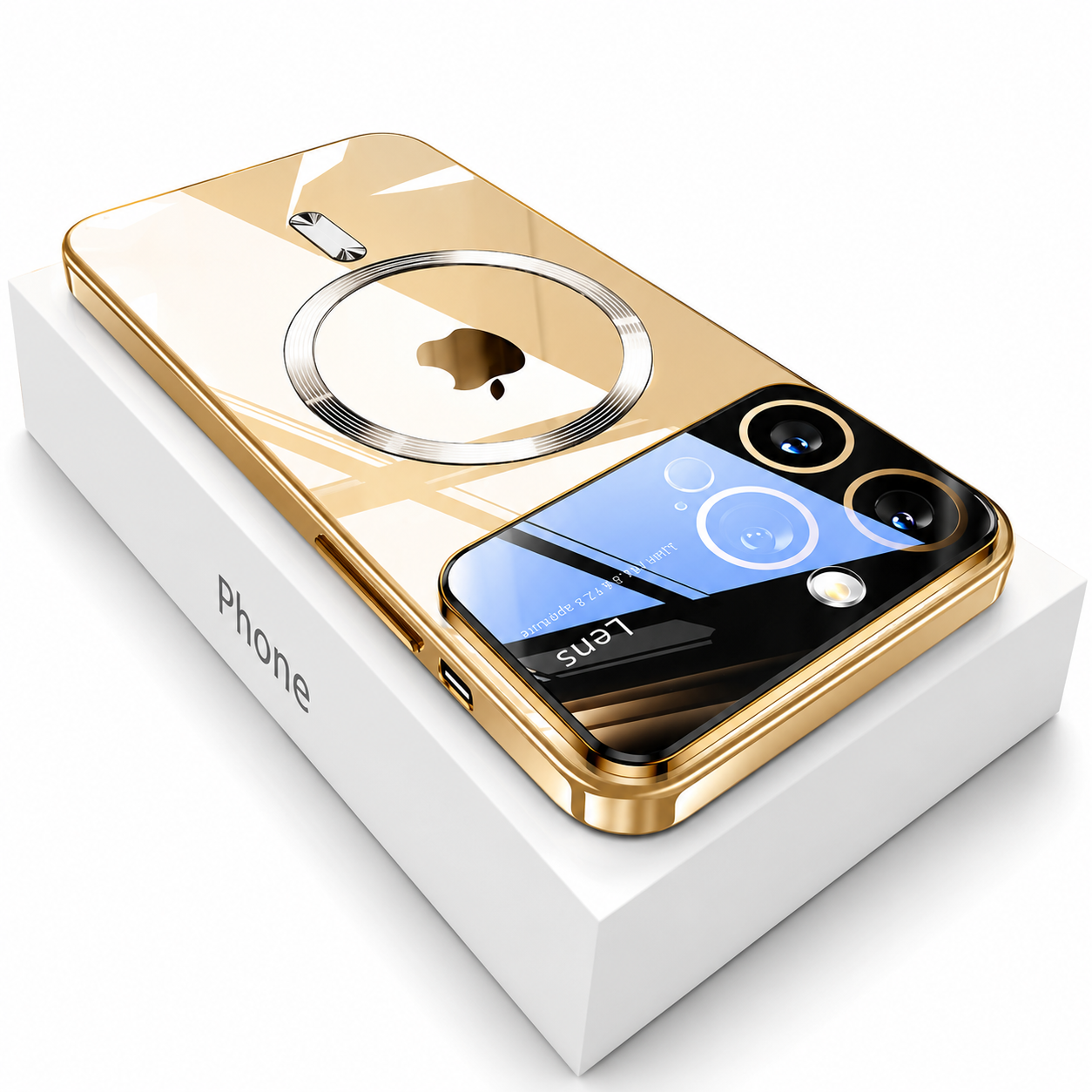 Premium iPhone Case MagSafe Compatible Protective Cover Camera Lens Protection Shockproof Clear TPU Plating Magnetic Wireless Charging Anti Scratch Slim Fit