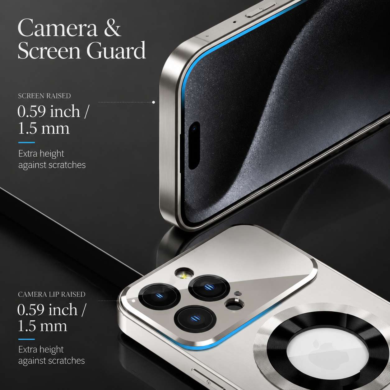 Premium iPhone Case MagSafe Compatible Protective Cover Camera Lens Protection Shockproof Glass Back Magnetic Wireless Charging Anti Fingerprint Slim Full Coverage
