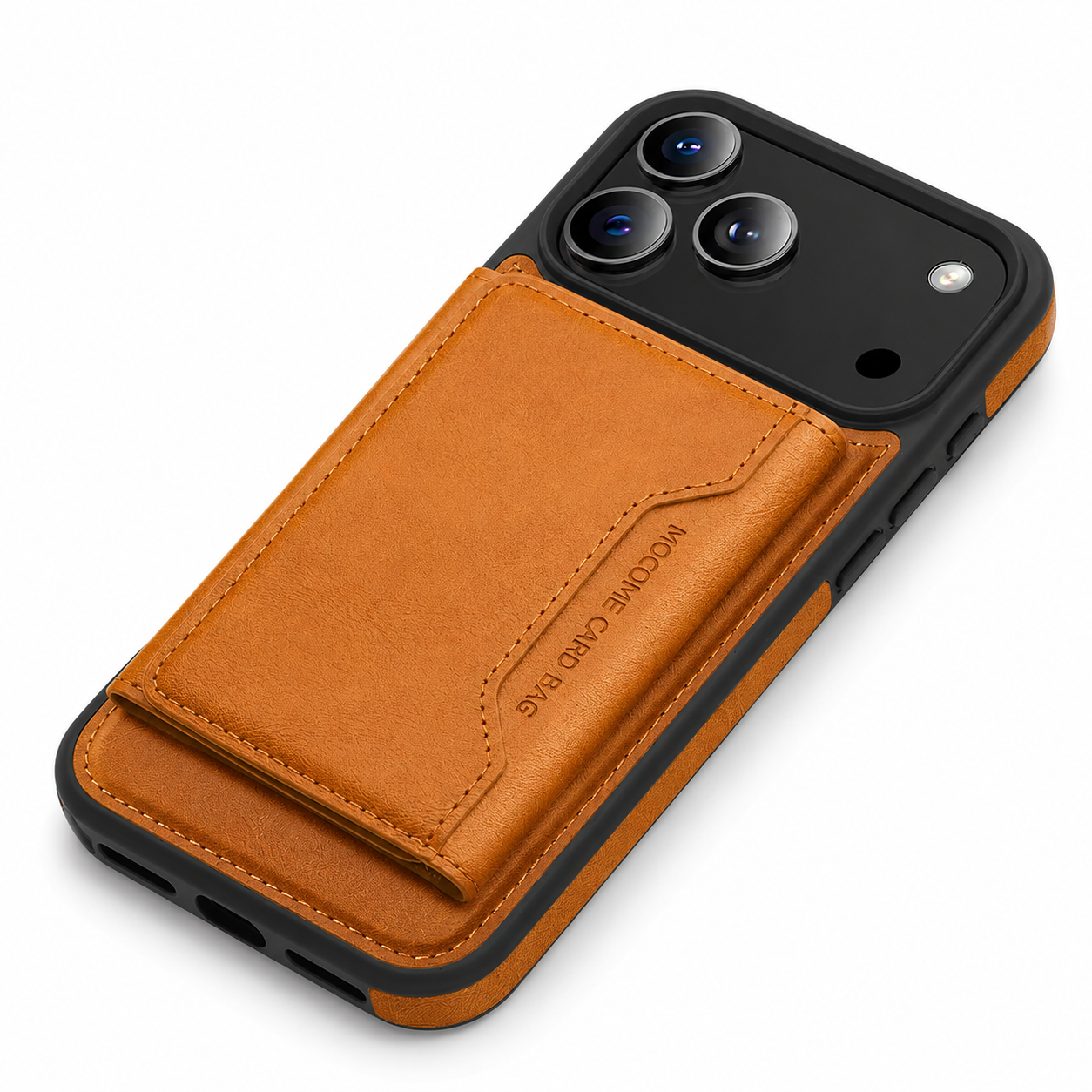 Premium iPhone Case MagSafe Compatible Protective Cover Camera Lens Protection Shockproof PU Leather Wallet Card Holder Magnetic Anti Scratch Full Coverage