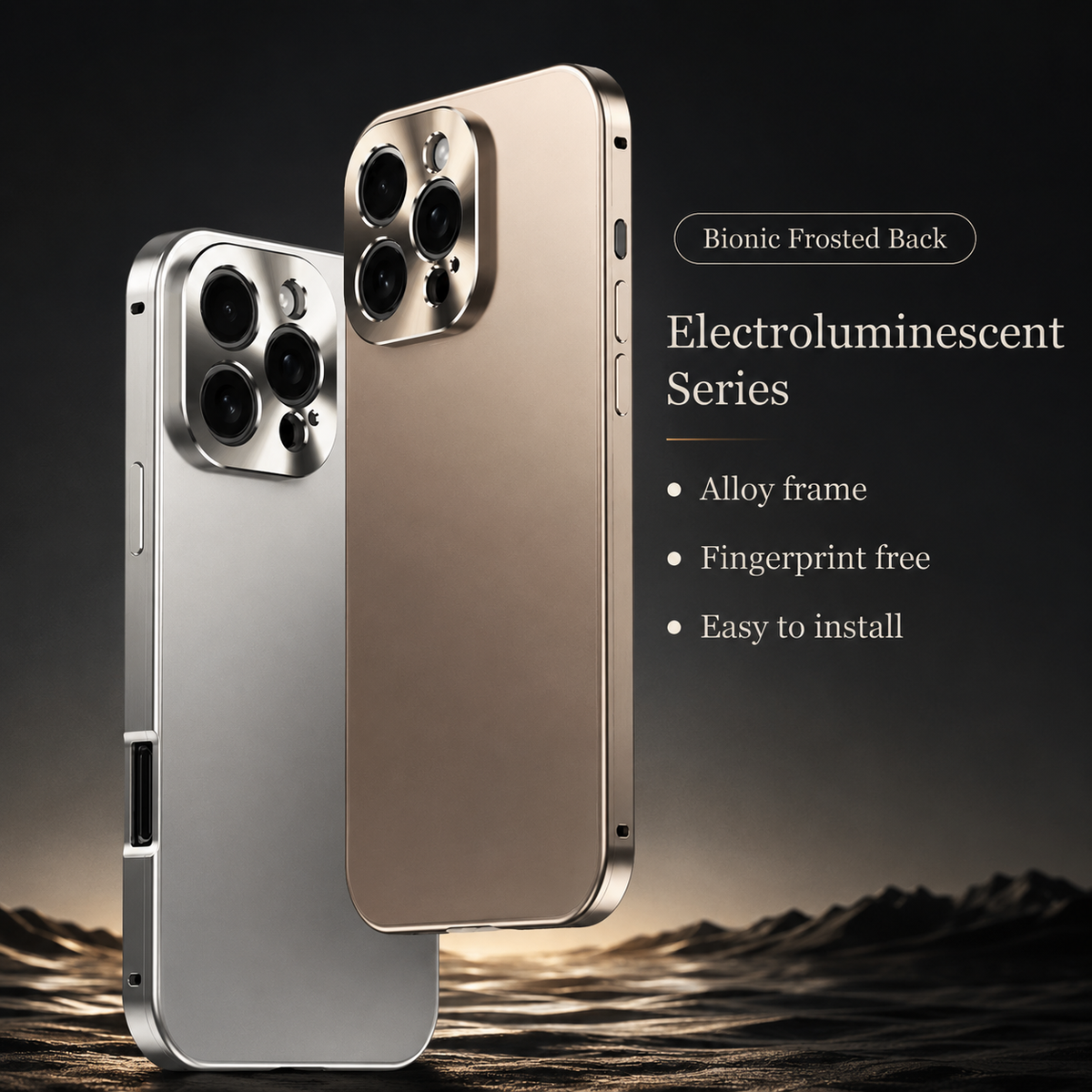 Premium iPhone Case MagSafe Compatible Protective Cover Camera Lens Protection Shockproof Titanium Alloy Magnetic Frame Anti Fingerprint Slim Full Coverage