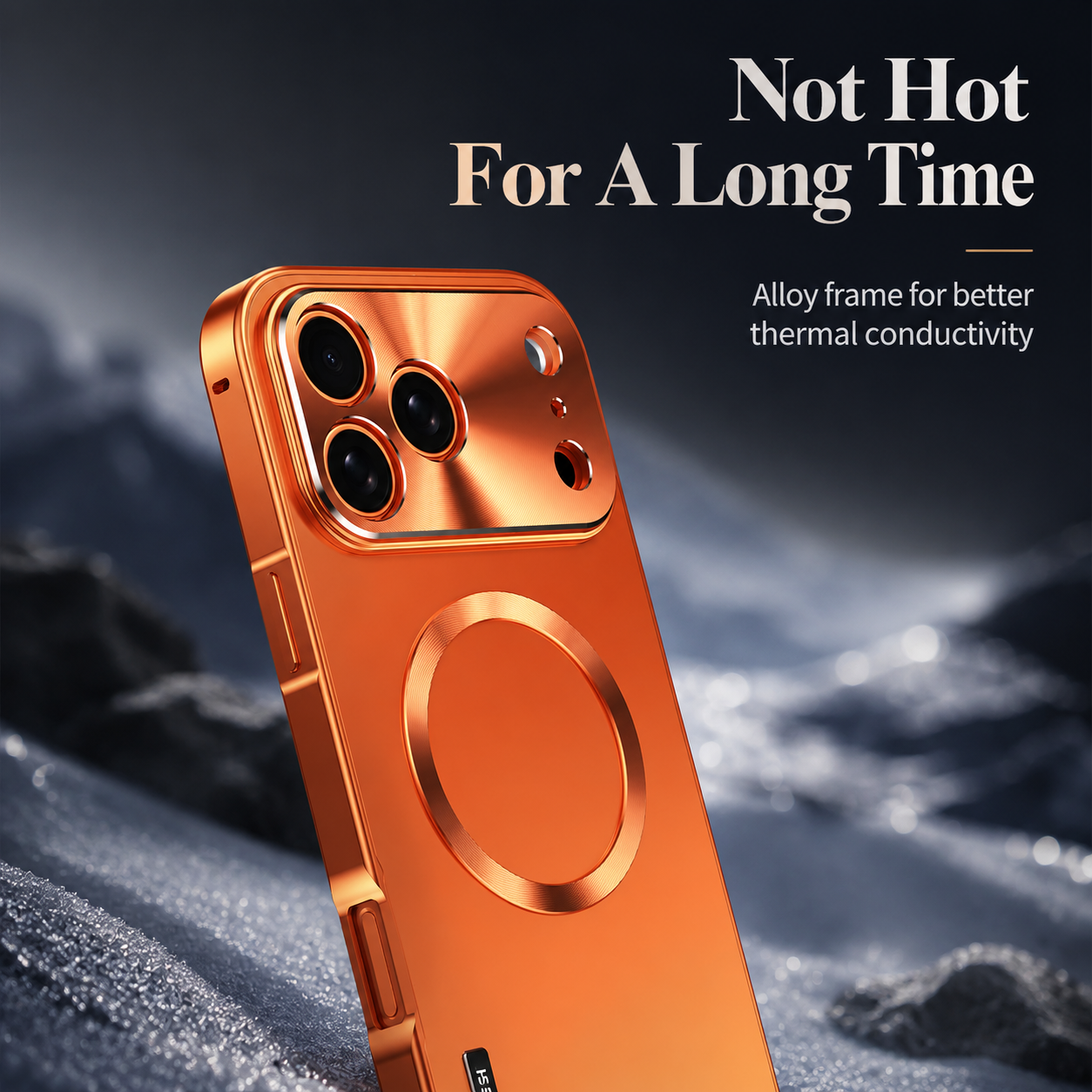 Premium iPhone Case MagSafe Compatible Protective Cover Shockproof Camera Lens Protection Aluminum Alloy Magnetic Frame Ultra Thin Frosted Hard Back Anti Scratch Full Coverage