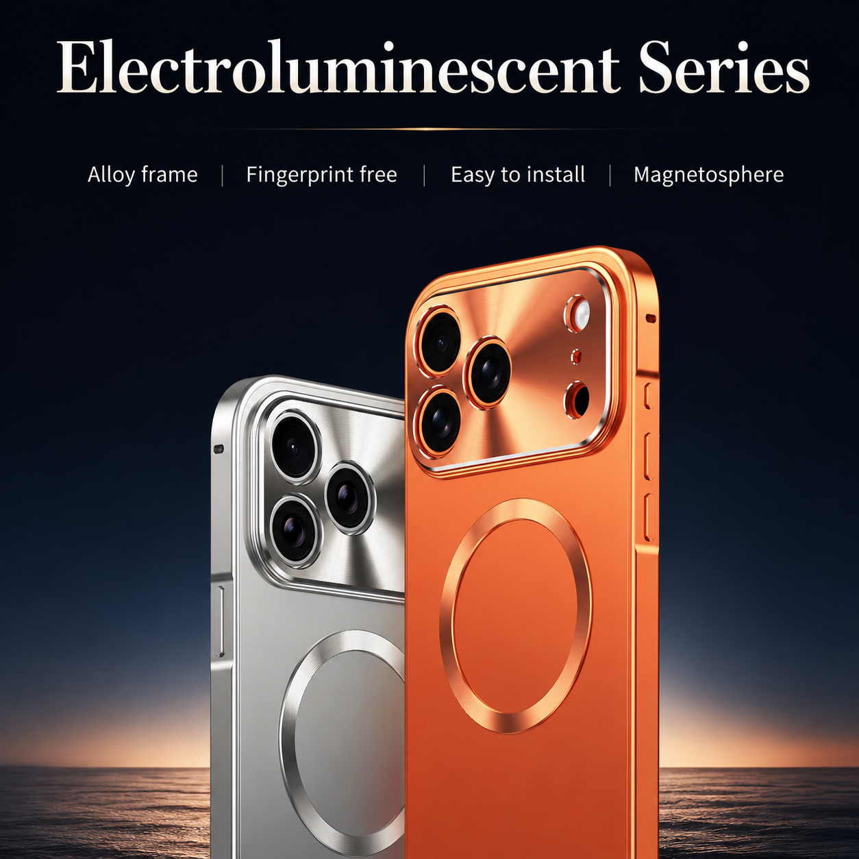 Premium iPhone Case MagSafe Compatible Protective Cover Shockproof Camera Lens Protection Aluminum Alloy Magnetic Frame Ultra Thin Frosted Hard Back Anti Scratch Full Coverage