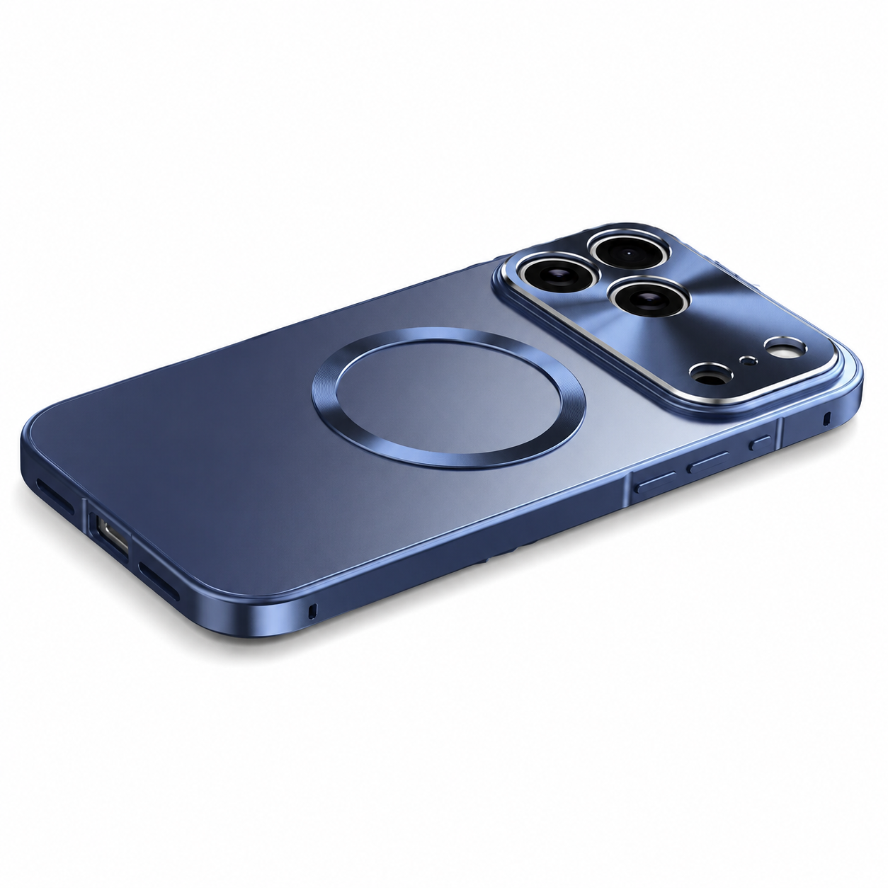 Premium iPhone Case MagSafe Compatible Protective Cover Shockproof Camera Lens Protection Aluminum Alloy Magnetic Frame Ultra Thin Frosted Hard Back Anti Scratch Full Coverage