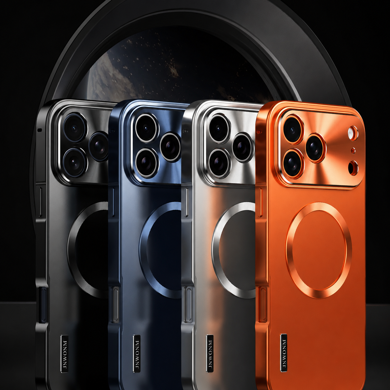 Premium iPhone Case MagSafe Compatible Protective Cover Shockproof Camera Lens Protection Aluminum Alloy Magnetic Frame Ultra Thin Frosted Hard Back Anti Scratch Full Coverage