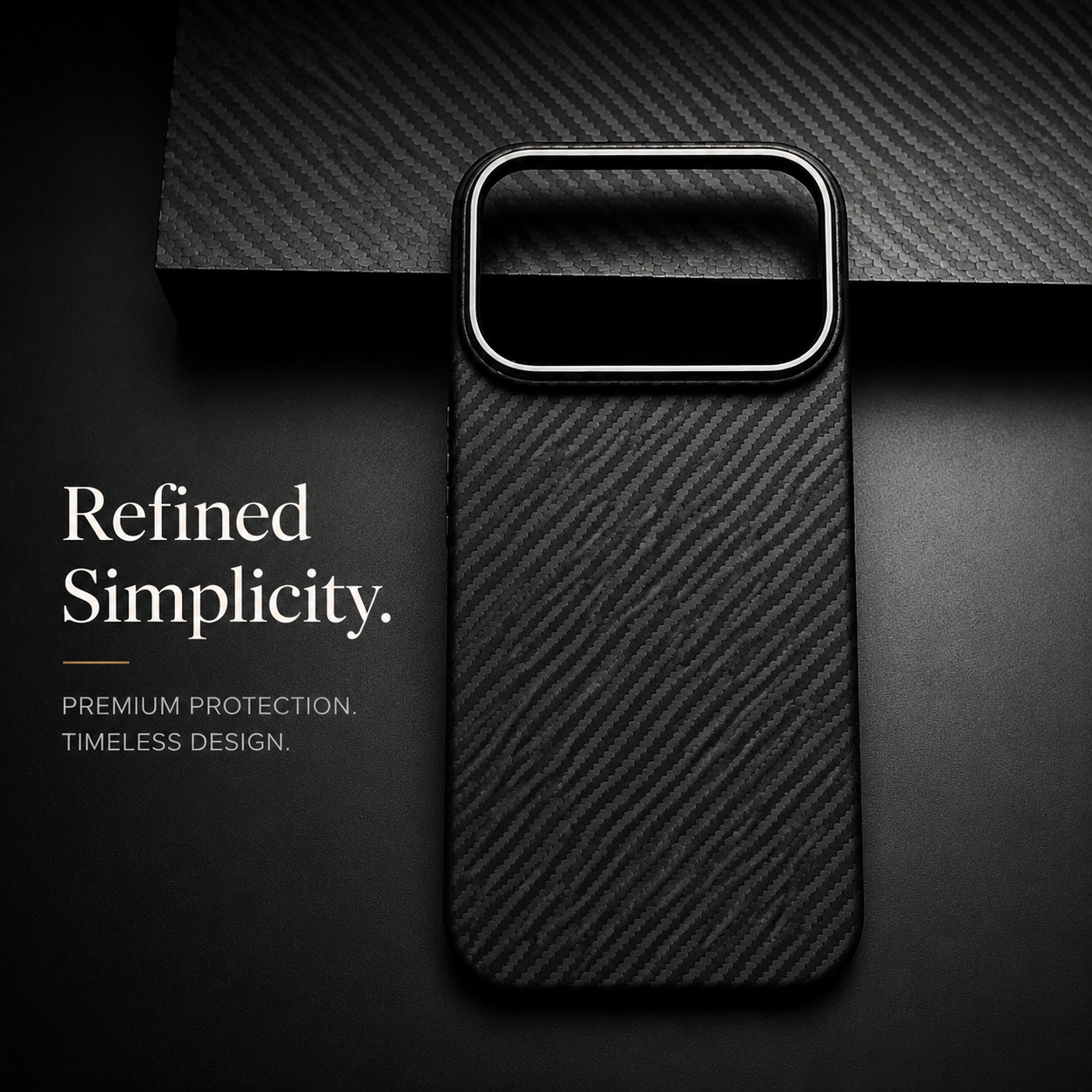 Premium iPhone Case MagSafe Compatible Real Carbon Fiber Aramid Kevlar Protective Cover Ultra Thin Shockproof Matte Anti Fingerprint Full Coverage Design