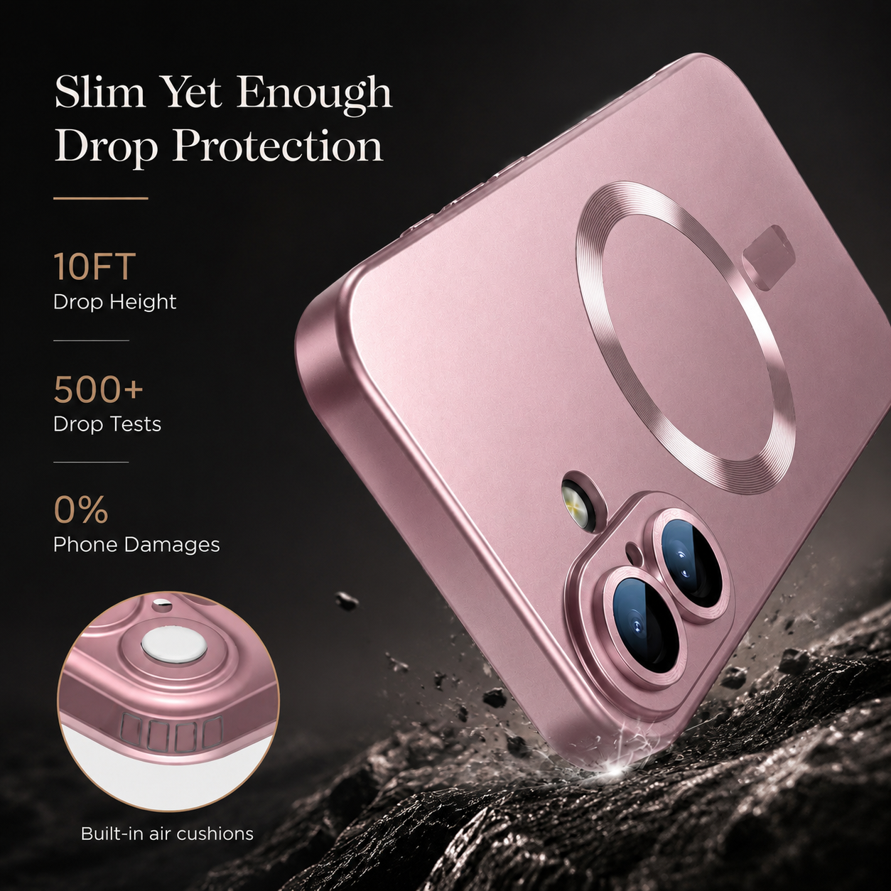 Premium iPhone Case MagSafe Compatible Silicone Protective Cover Full Coverage Shockproof Camera Protection Anti Fingerprint Matte Non Slip Slim Design