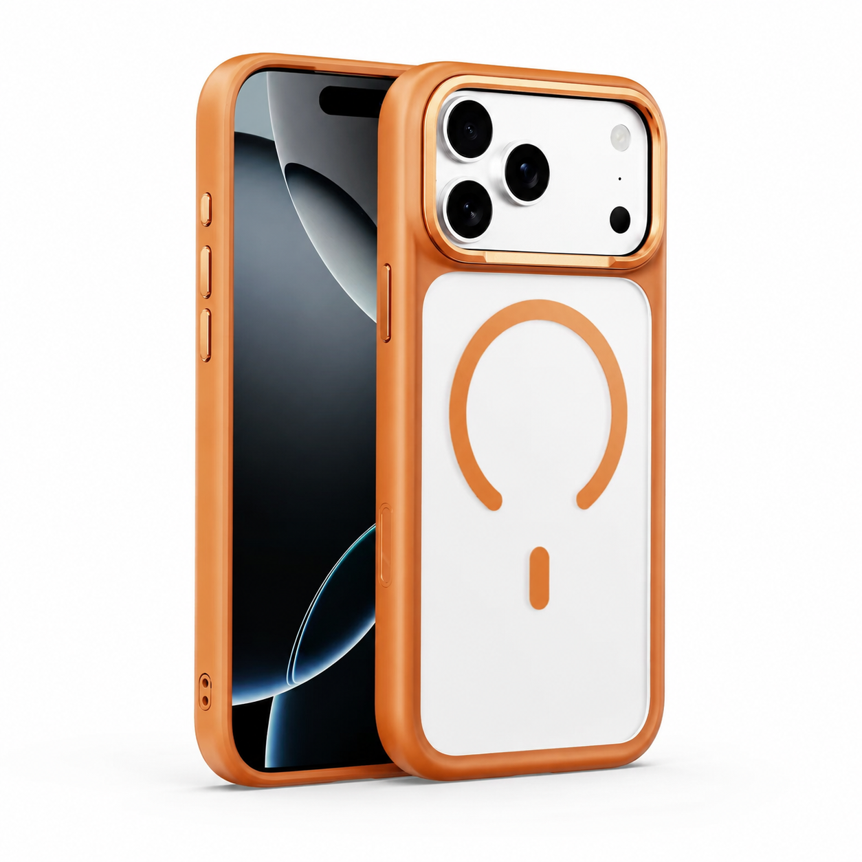 Premium iPhone Case MagSafe Compatible TPU PC Cover with Camera Button Shockproof Anti Fingerprint Matte Finish Raised Protection Slim Design