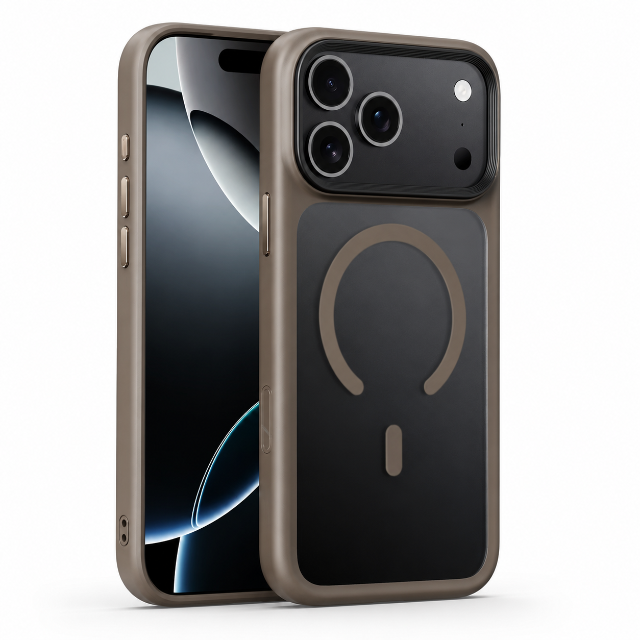 Premium iPhone Case MagSafe Compatible TPU PC Cover with Camera Button Shockproof Anti Fingerprint Matte Finish Raised Protection Slim Design