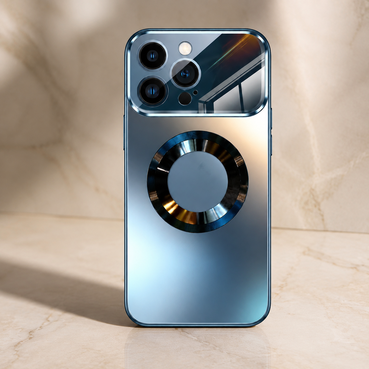 Premium iPhone Case MagSafe Compatible Tempered Glass Back Shockproof Protective Cover Camera Lens Protection Magnetic Wireless Charging Slim Full Coverage