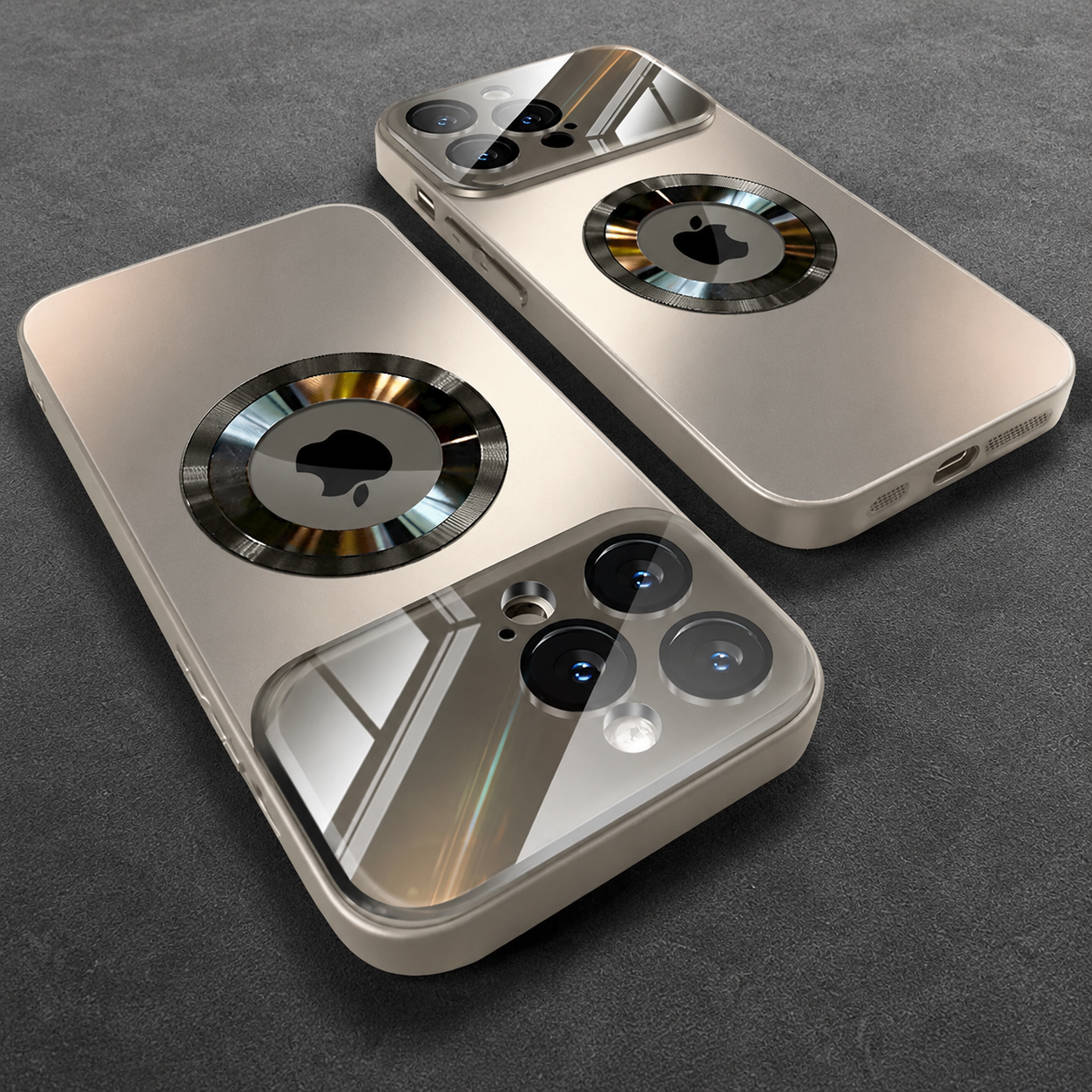Premium iPhone Case MagSafe Compatible Tempered Glass Back Shockproof Protective Cover Camera Lens Protection Magnetic Wireless Charging Slim Full Coverage