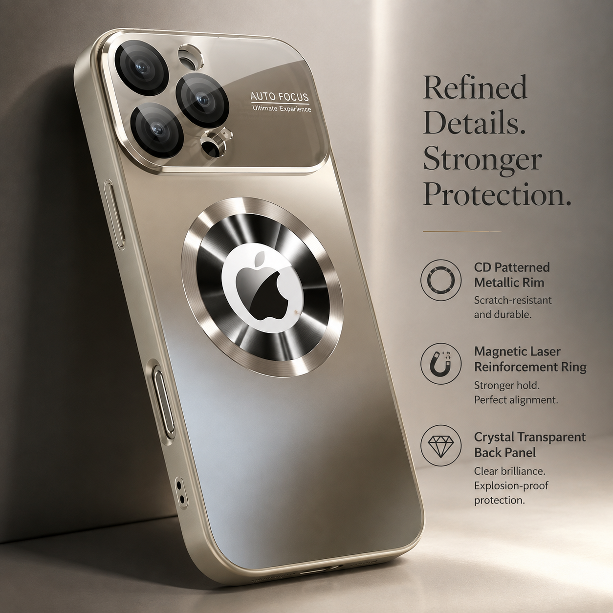 Premium iPhone Case MagSafe Compatible Titanium Matte Protective Cover Glass Camera Lens Protection Shockproof Anti Fingerprint Scratch Resistant Slim Full Coverage