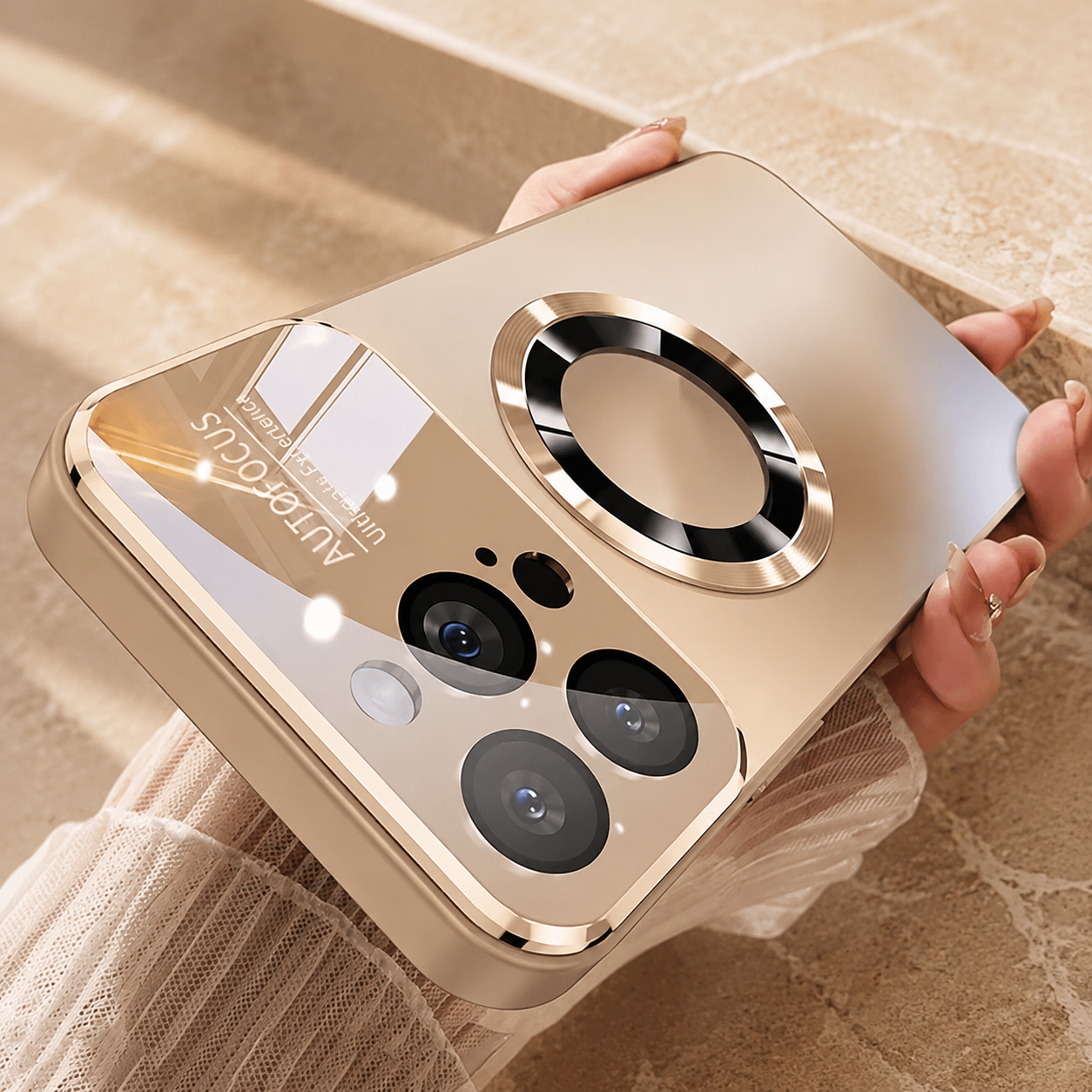 Premium iPhone Case MagSafe Compatible Titanium Metallic Matte Cover Camera Lens Protection Shockproof PC Silicone Anti Scratch Slim Full Coverage Design
