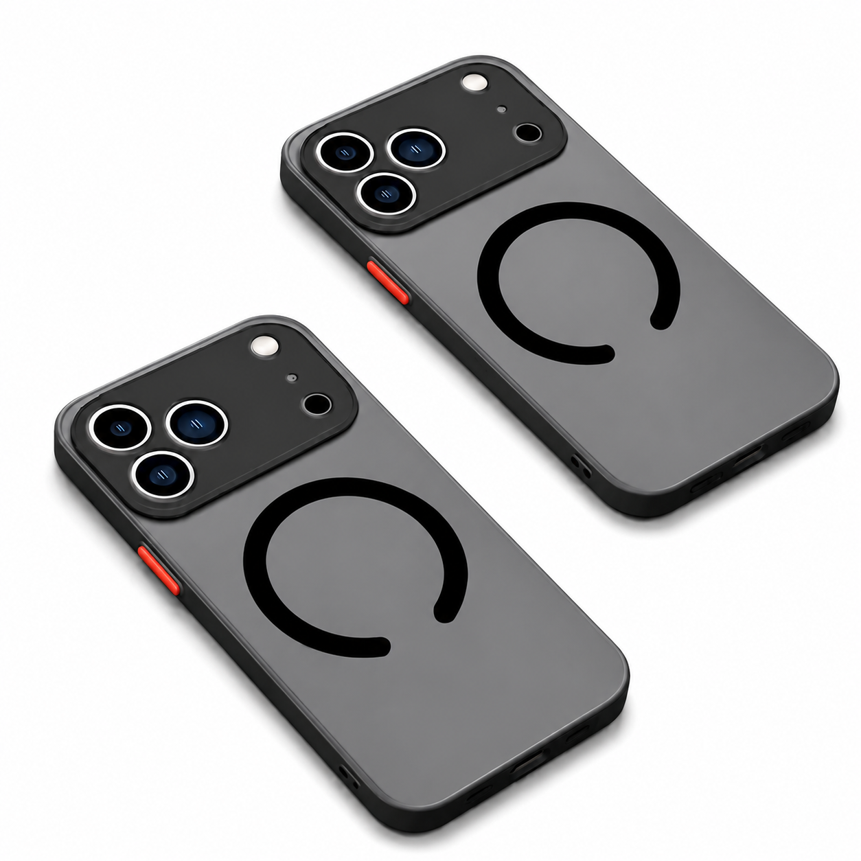 Premium iPhone Case MagSafe Compatible Translucent Magnetic Armor Shockproof Matte Protective Cover Anti Scratch Anti Fingerprint Slim Full Coverage