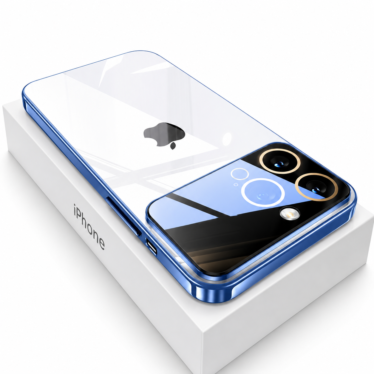 Premium iPhone Case MagSafe Compatible Transparent Acrylic Protective Cover Shockproof Tempered Camera Protection Anti Scratch Clear Slim Design