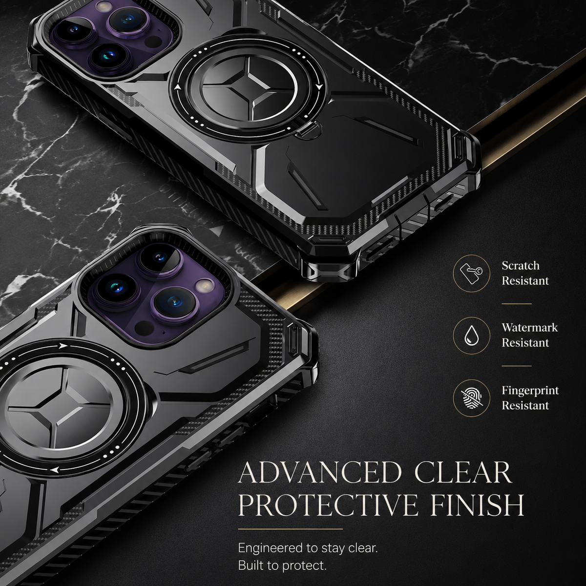Premium iPhone Case MagSafe Heavy Duty Armor Cover Shockproof Protective Case Rotatable Kickstand Magnetic Ring Full Body Protection Design