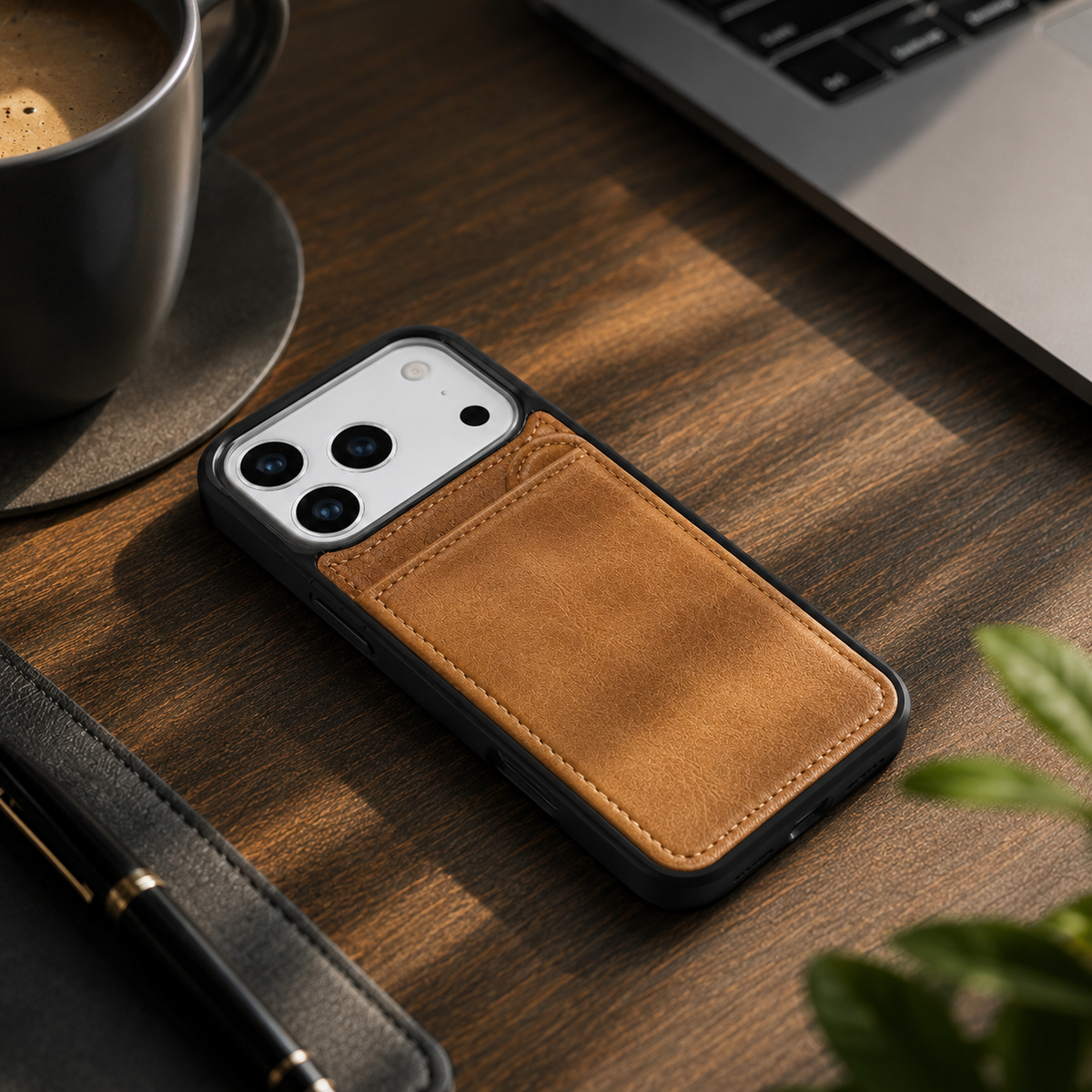 Premium iPhone Case MagSafe Magnetic Flip Wallet Leather Cover Card Holder Shockproof Anti Fingerprint Protective Design Full Access Slim Durable