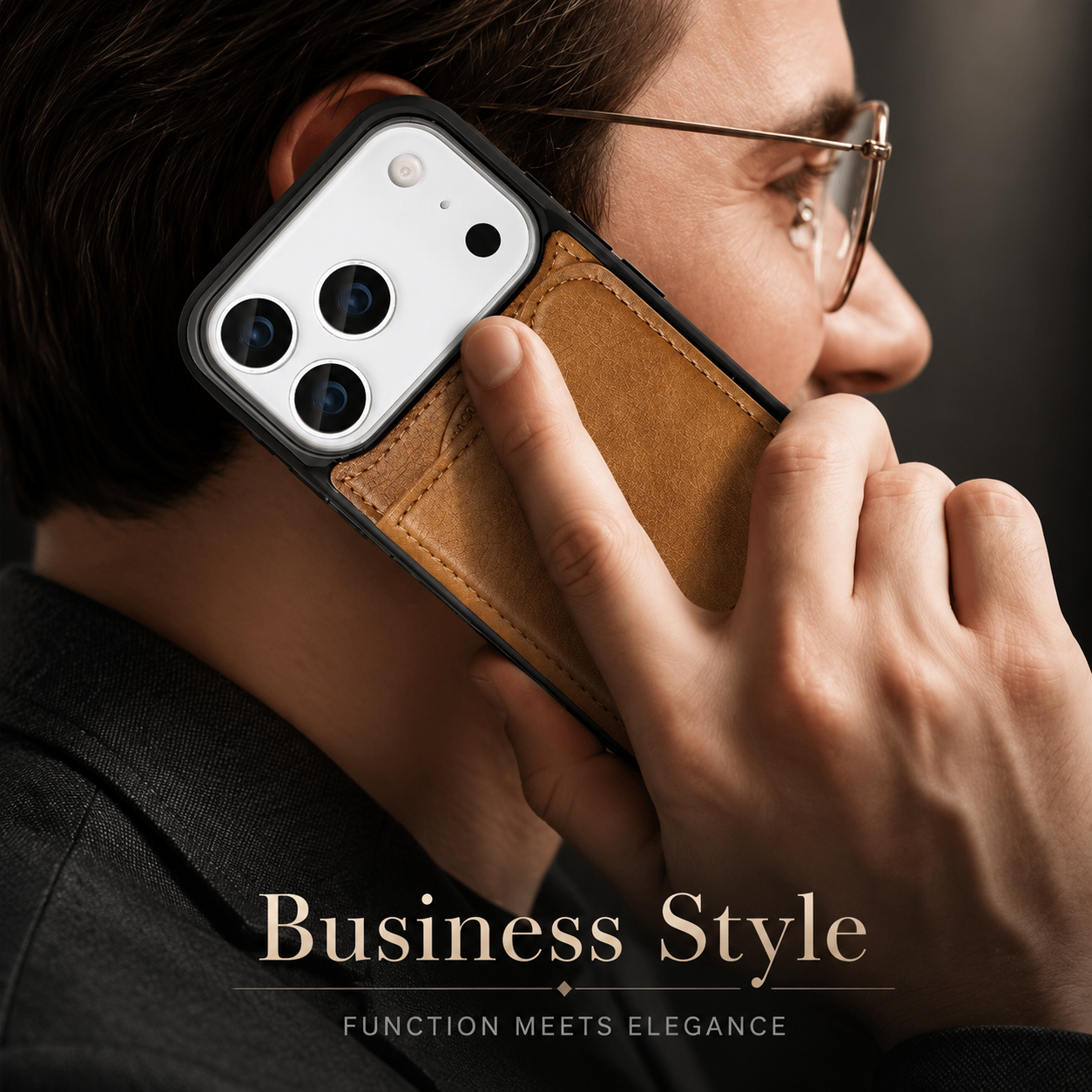 Premium iPhone Case MagSafe Magnetic Flip Wallet Leather Cover Card Holder Shockproof Anti Fingerprint Protective Design Full Access Slim Durable