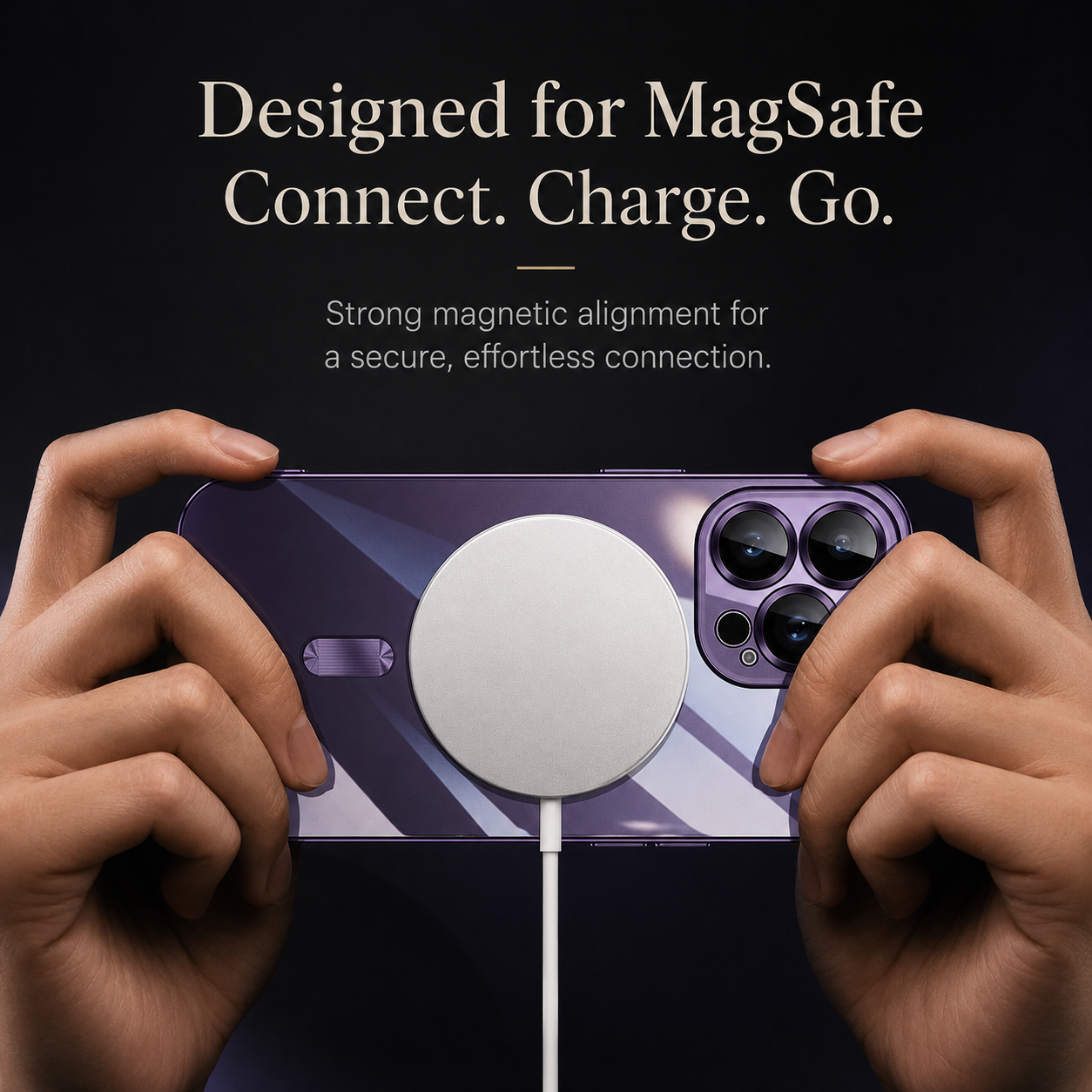 Premium iPhone Case MagSafe Plating Magnetic Wireless Charging Lens Protection Shockproof Slim Durable Protective Cover Luxury Design