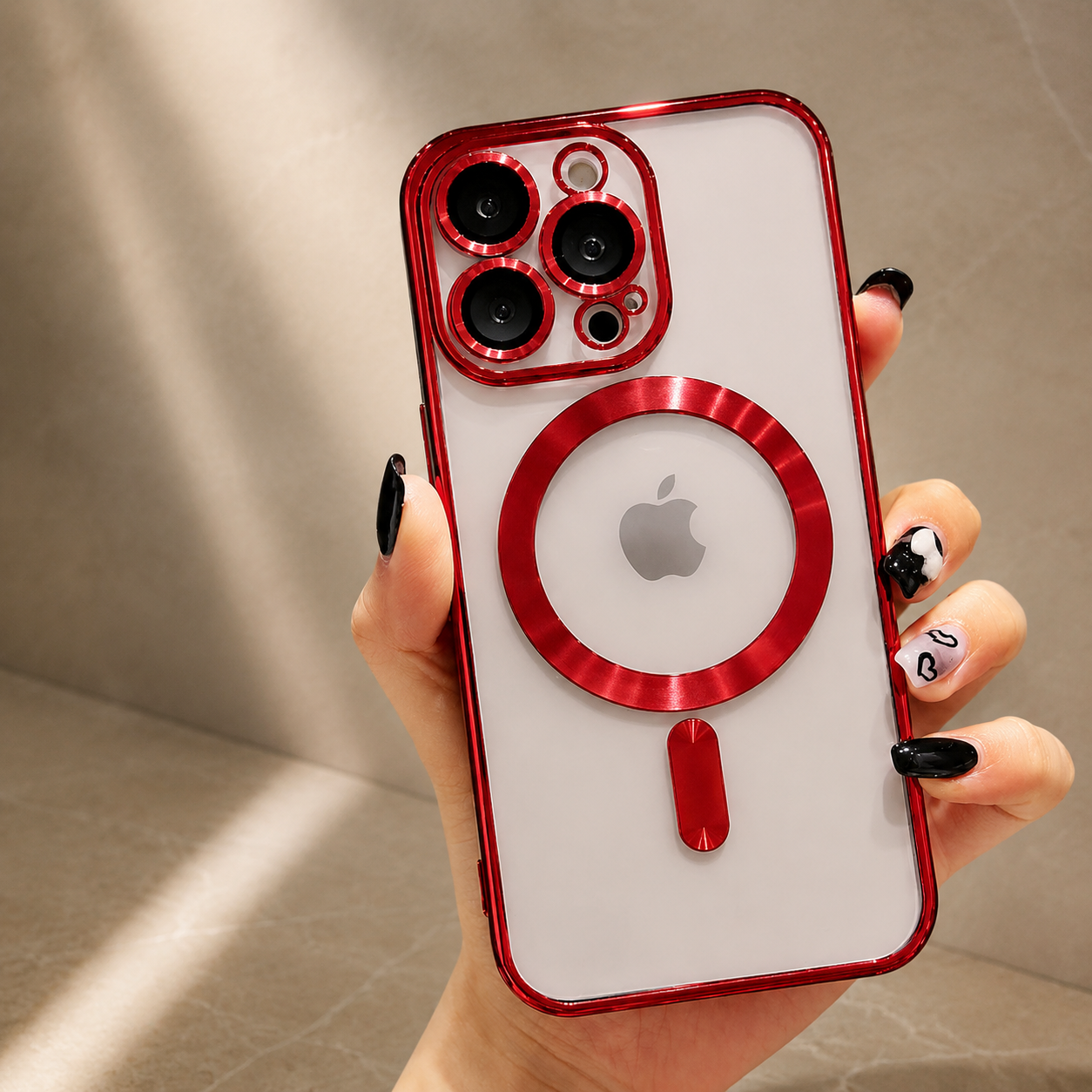Premium iPhone Case MagSafe Plating Magnetic Wireless Charging Lens Protection Shockproof Slim Durable Protective Cover Luxury Design