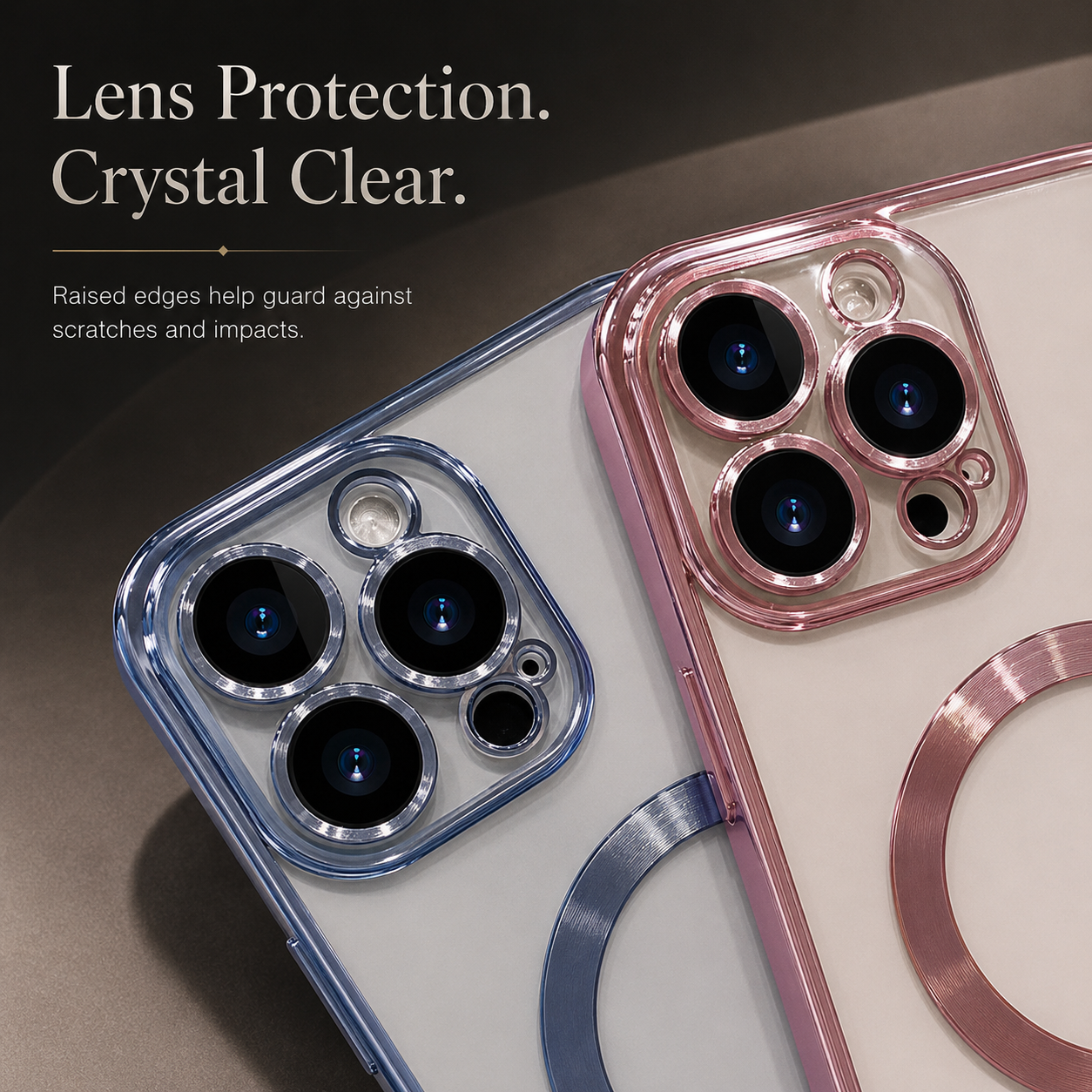Premium iPhone Case MagSafe Plating Magnetic Wireless Charging Lens Protection Shockproof Slim Durable Protective Cover Luxury Design