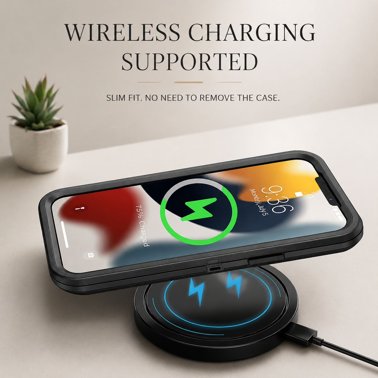 Premium iPhone Case Magnetic Defender Protective Cover Heavy Duty Shockproof TPU PC Armor Belt Clip Holder Wireless Charging Full Coverage