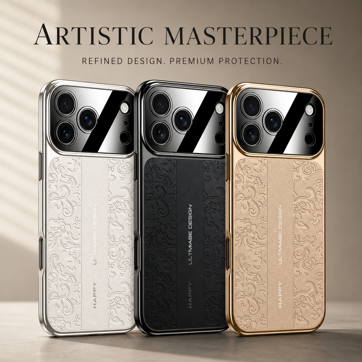 Premium iPhone Case Magnetic Leather Protective Cover Shockproof Camera Lens Protection Anti Scratch Anti Fingerprint Soft TPU Full Coverage
